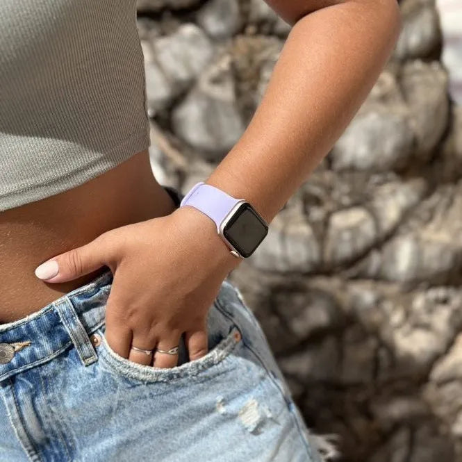 xoxo Wildhearts Apple Watch siliconen bandje (paars)