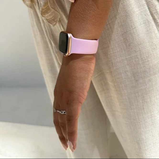 xoxo Wildhearts Apple Watch siliconen bandje (roze)