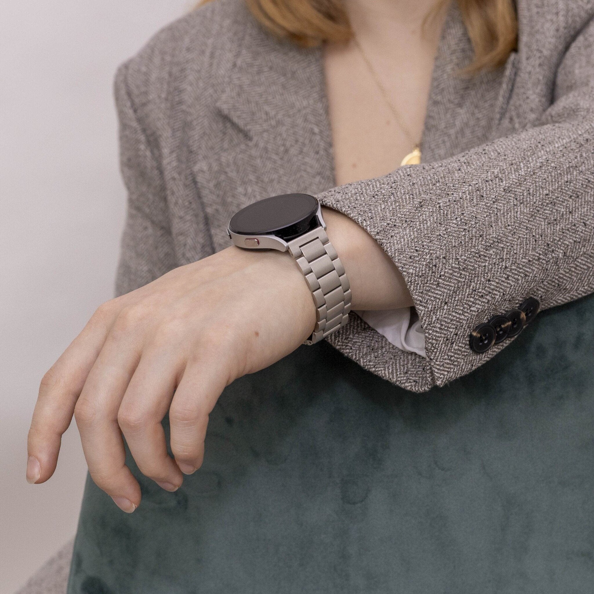 Samsung Galaxy Watch 5 Pro Steel Strap (Starlight)