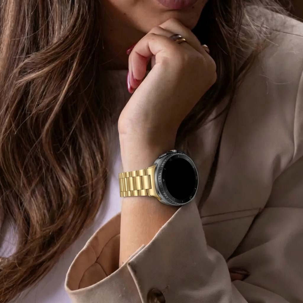Samsung Galaxy Watch 8 Classic stalen bandje (goud)