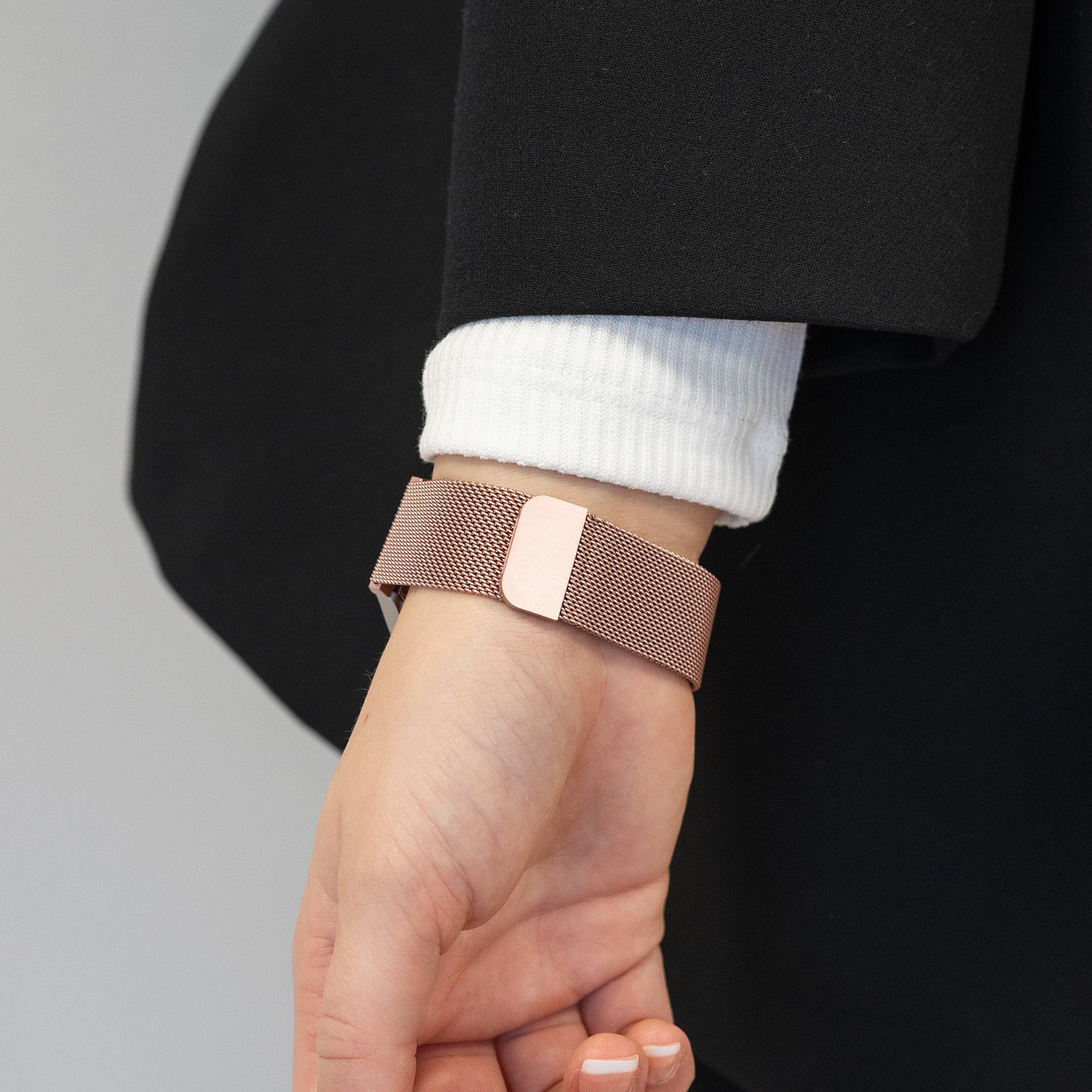 Bandz Samsung Galaxy Watch 5 - 40mm Milanese loop band (roze)