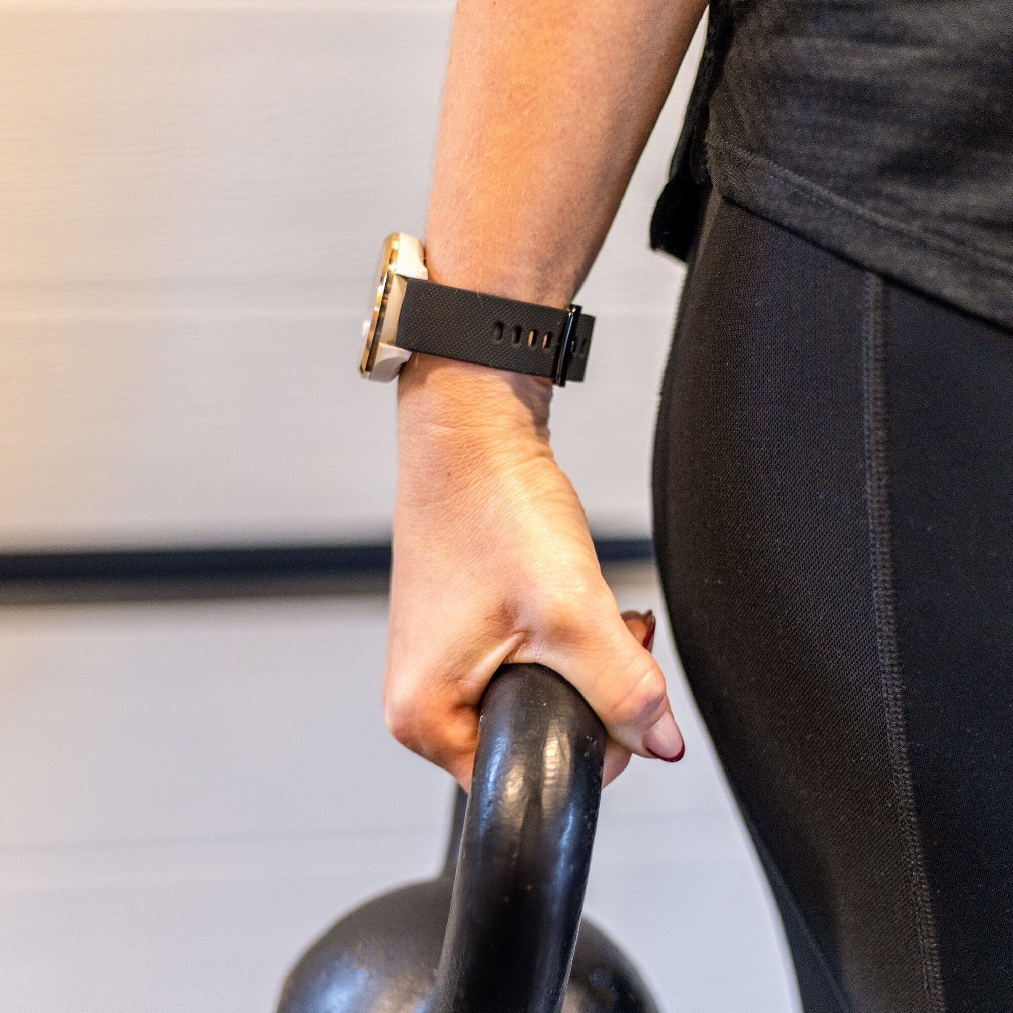 Withings Steel HR - 36mm siliconen bandje (zwart)