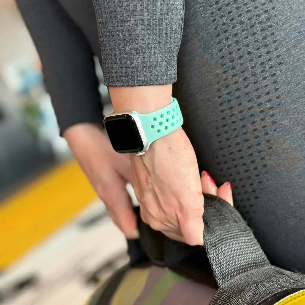 Apple Watch sport bandje (turquoise)