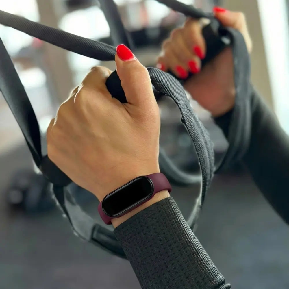 Xiaomi Mi Band 6 siliconen bandje (wijnrood)