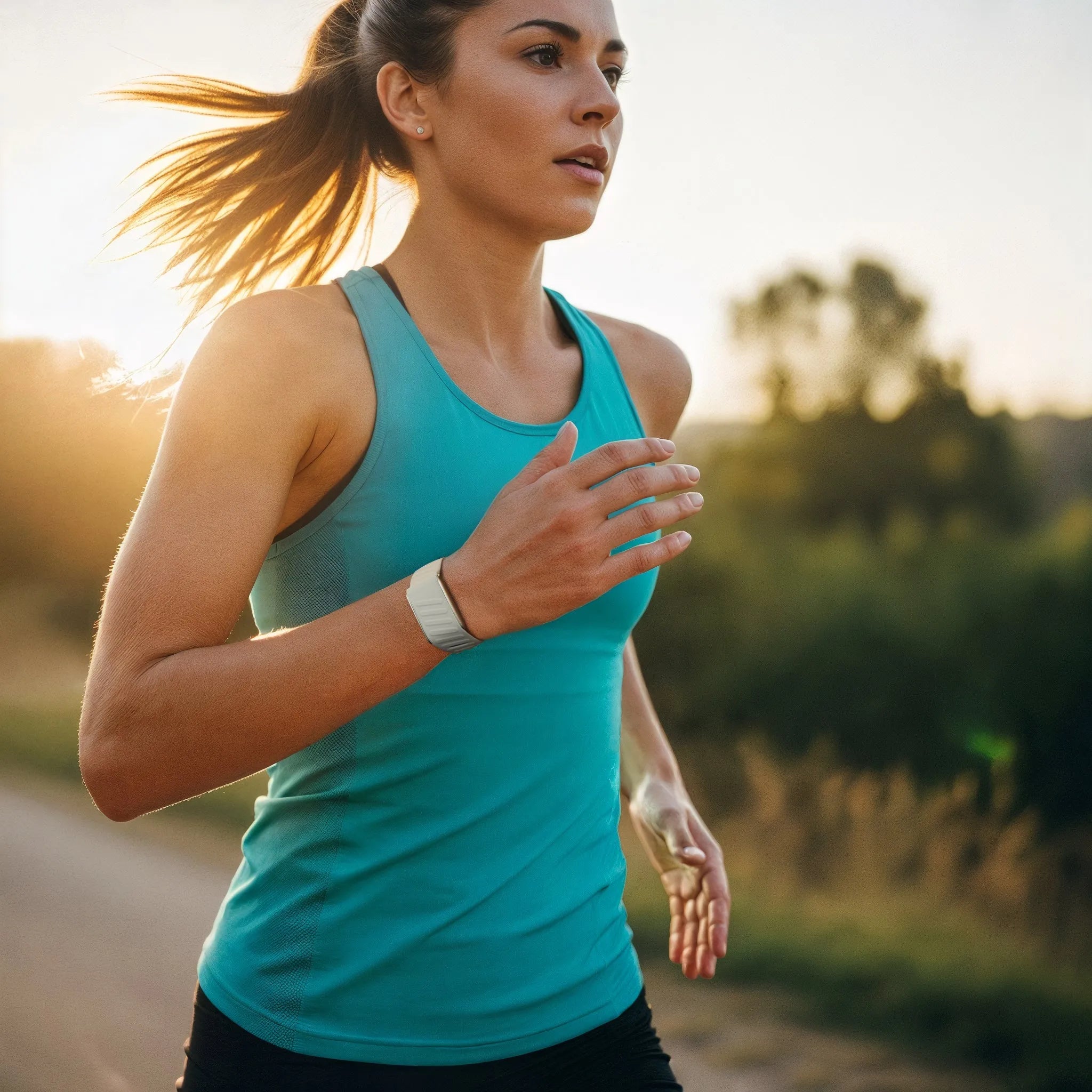 Sport bandje geschikt voor Whoop MG (lichtgrijs/zwart)