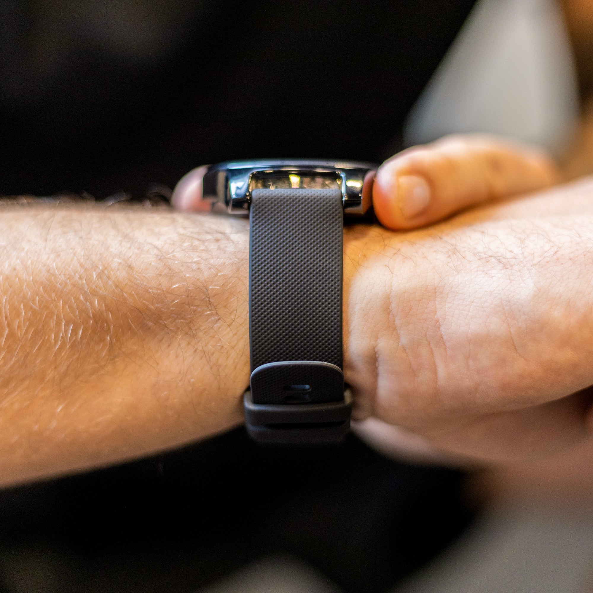 Samsung Gear S3 luxe siliconen bandje (zwart)