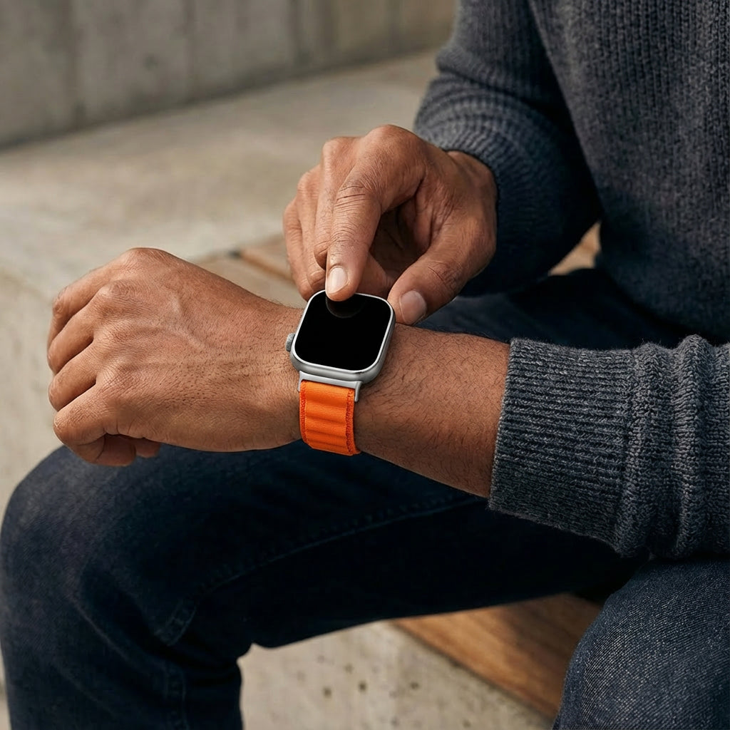 Xiaomi Smart Band 9 Pro Alpine nylon bandje (oranje)