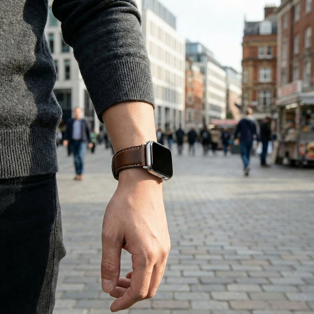 Redmi Watch 4 Leather Strap (Dark Brown)