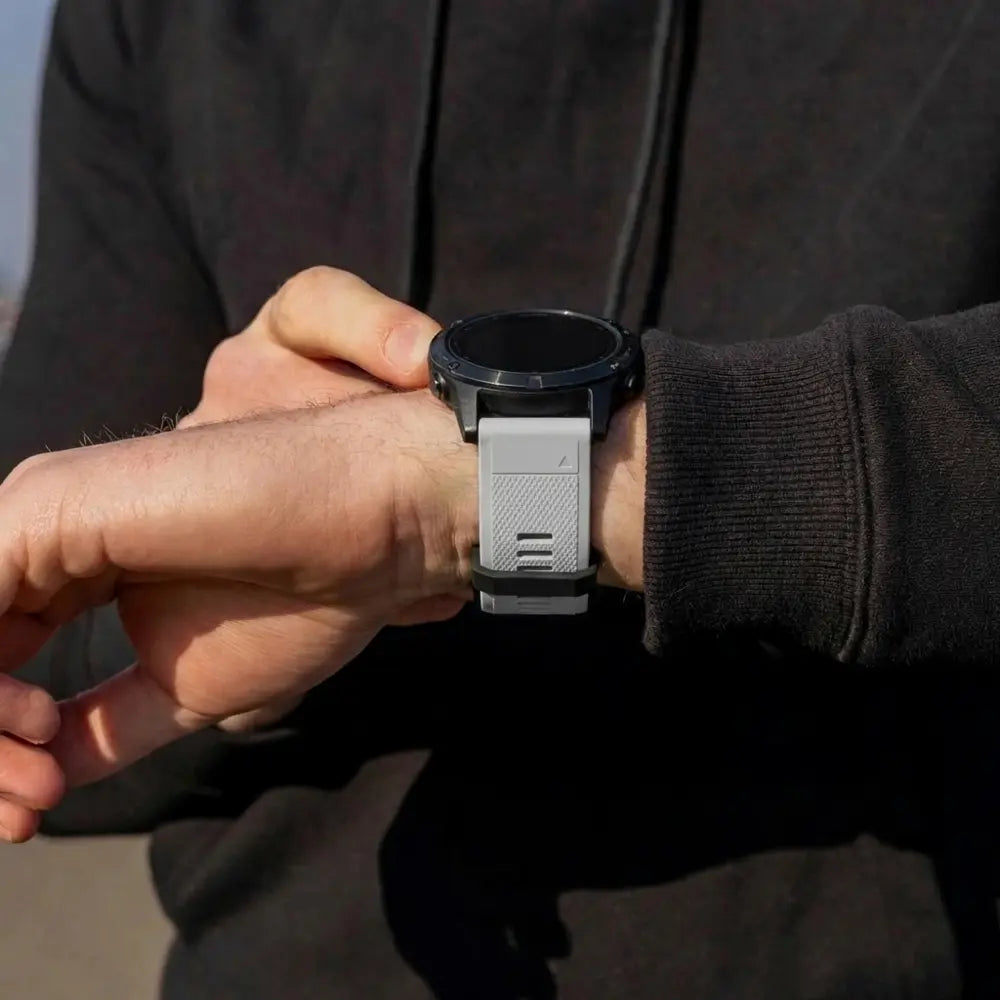 Garmin Fenix 7 siliconen bandje (grijs)