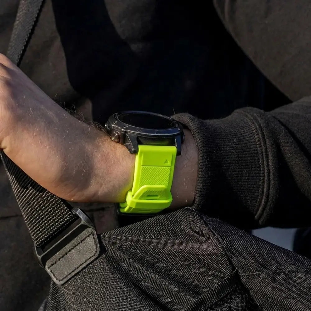 Garmin Fenix 5 / 6 siliconen bandje (lichtgroen)