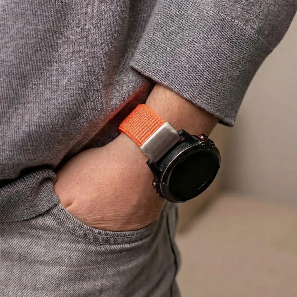 Garmin Fenix 7 nylon band (oranje)