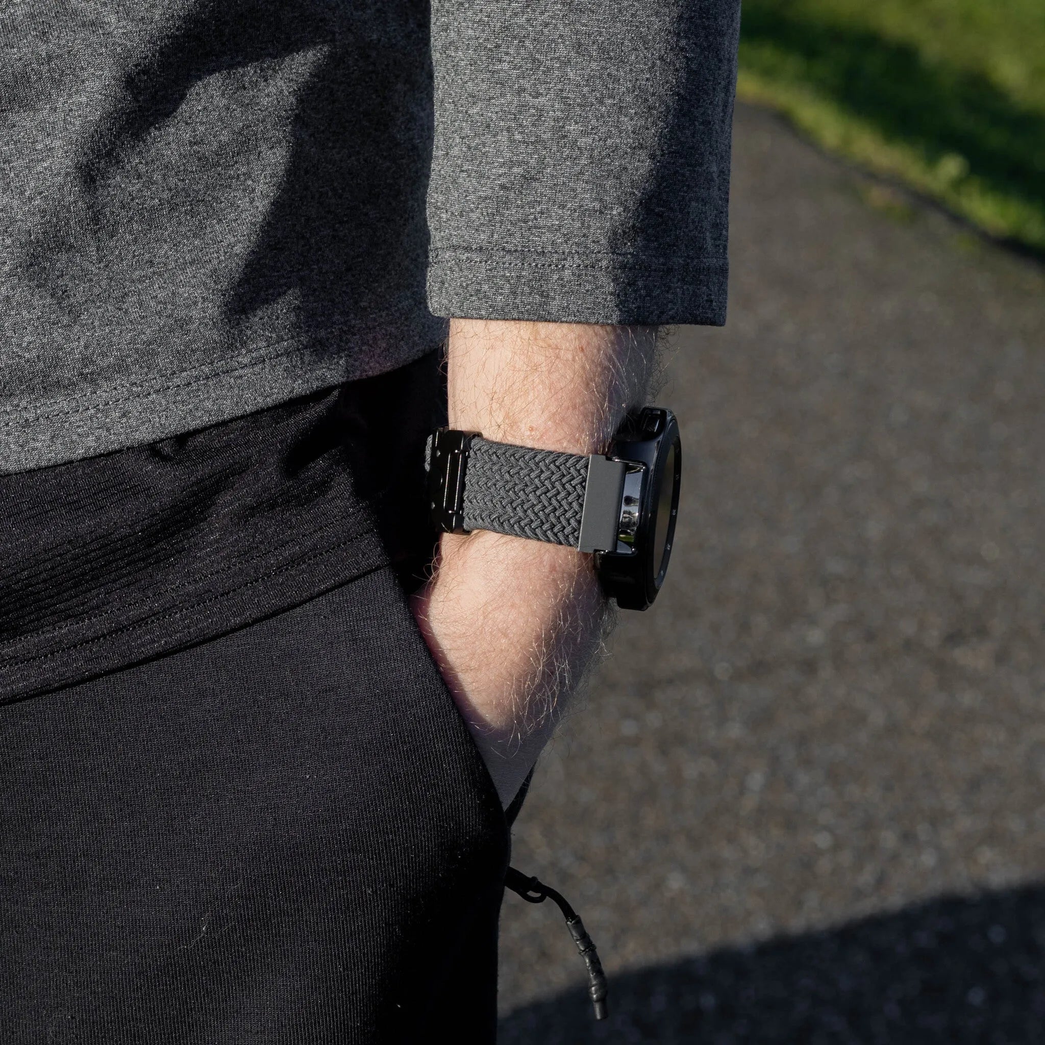 Suunto Race (S) gevlochten band met P-buckle (grijs)