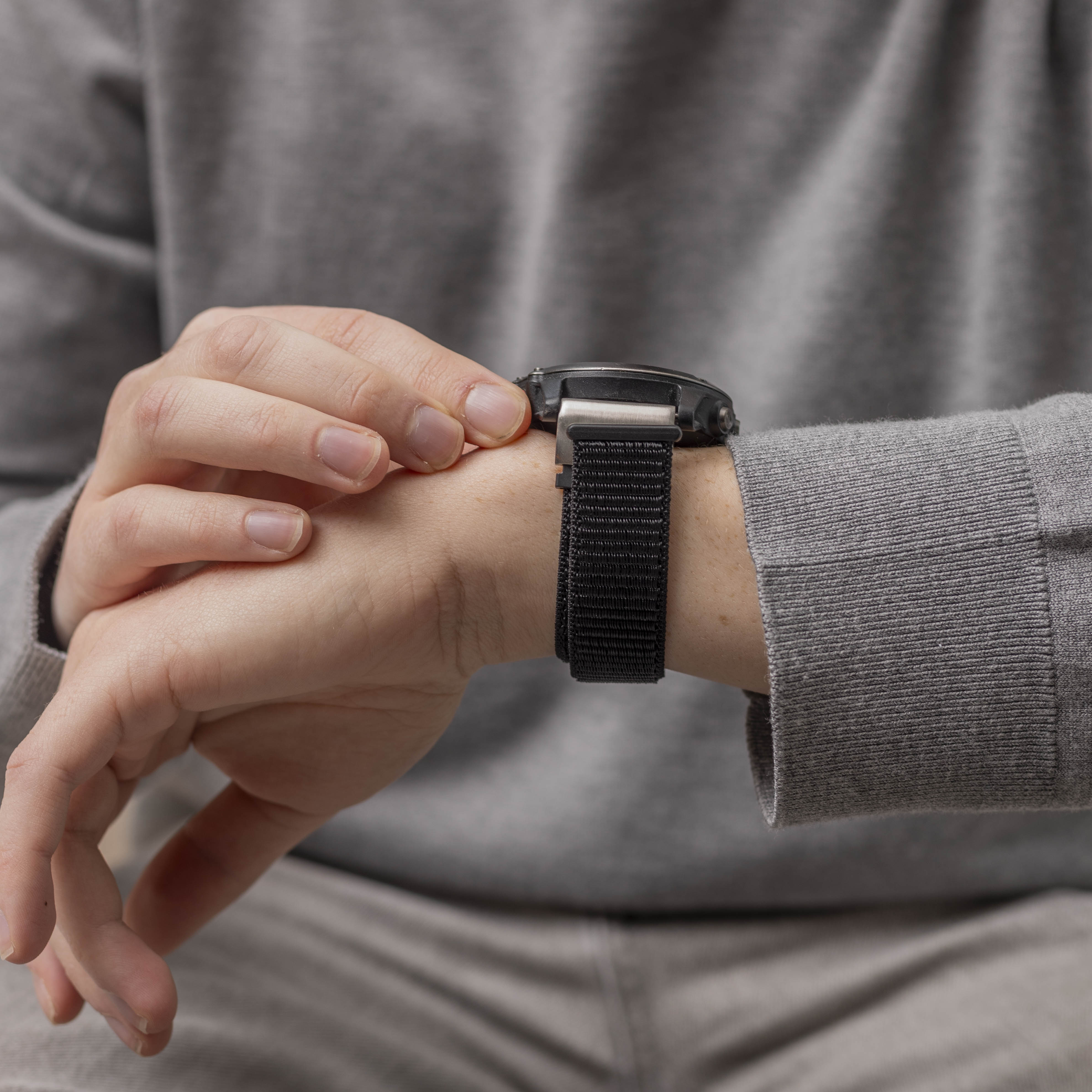 Garmin Fenix 7x nylon band (zwart)