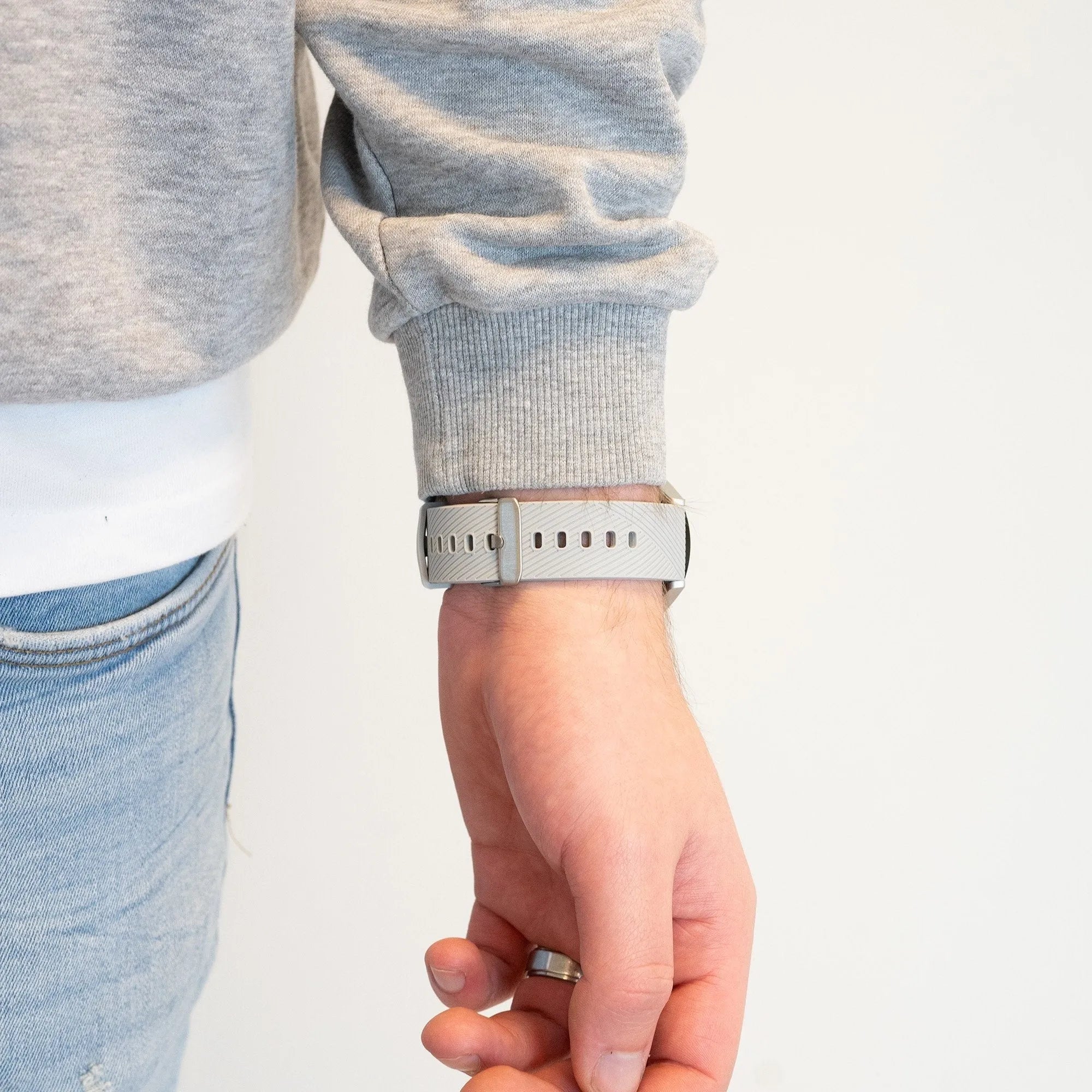 Bandz Coros Apex 2 siliconen band 'Deluxe' (grijs)
