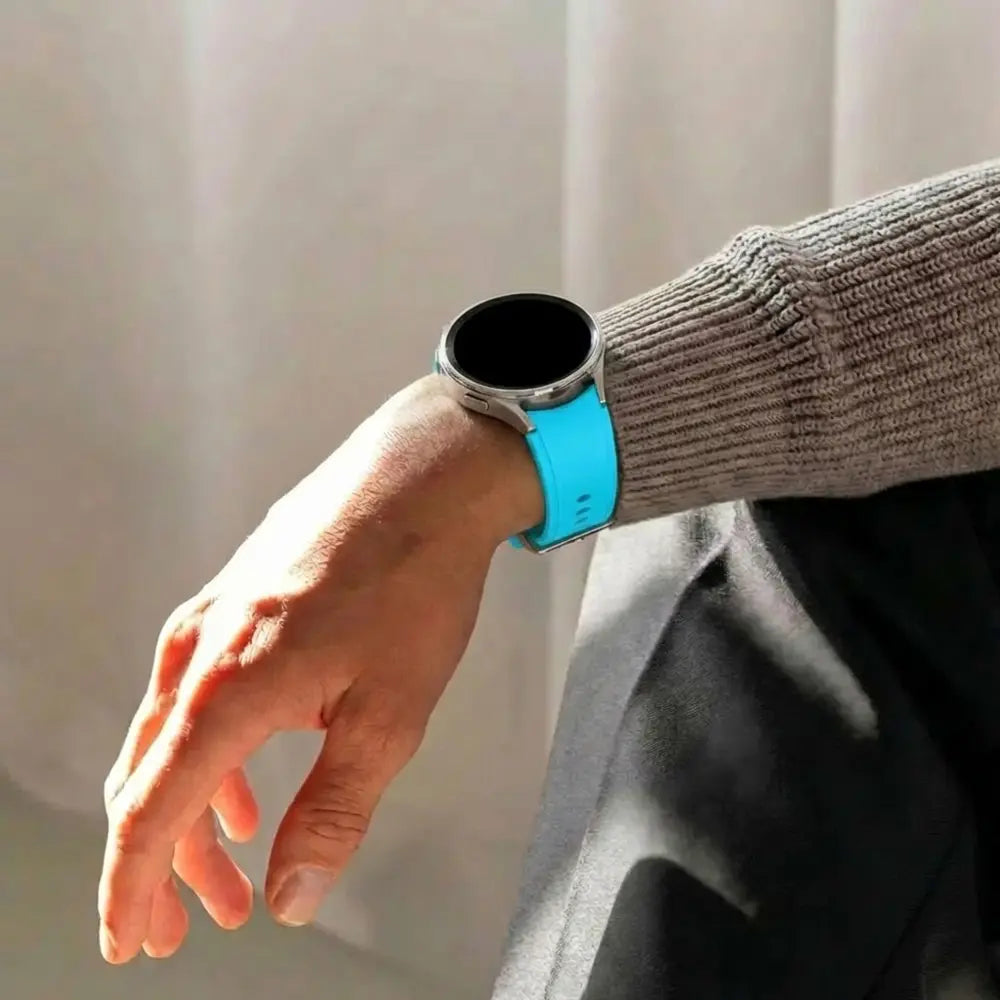 Samsung Galaxy Watch 4 40mm Silicone Strap Perfect Fit (Light Blue)
