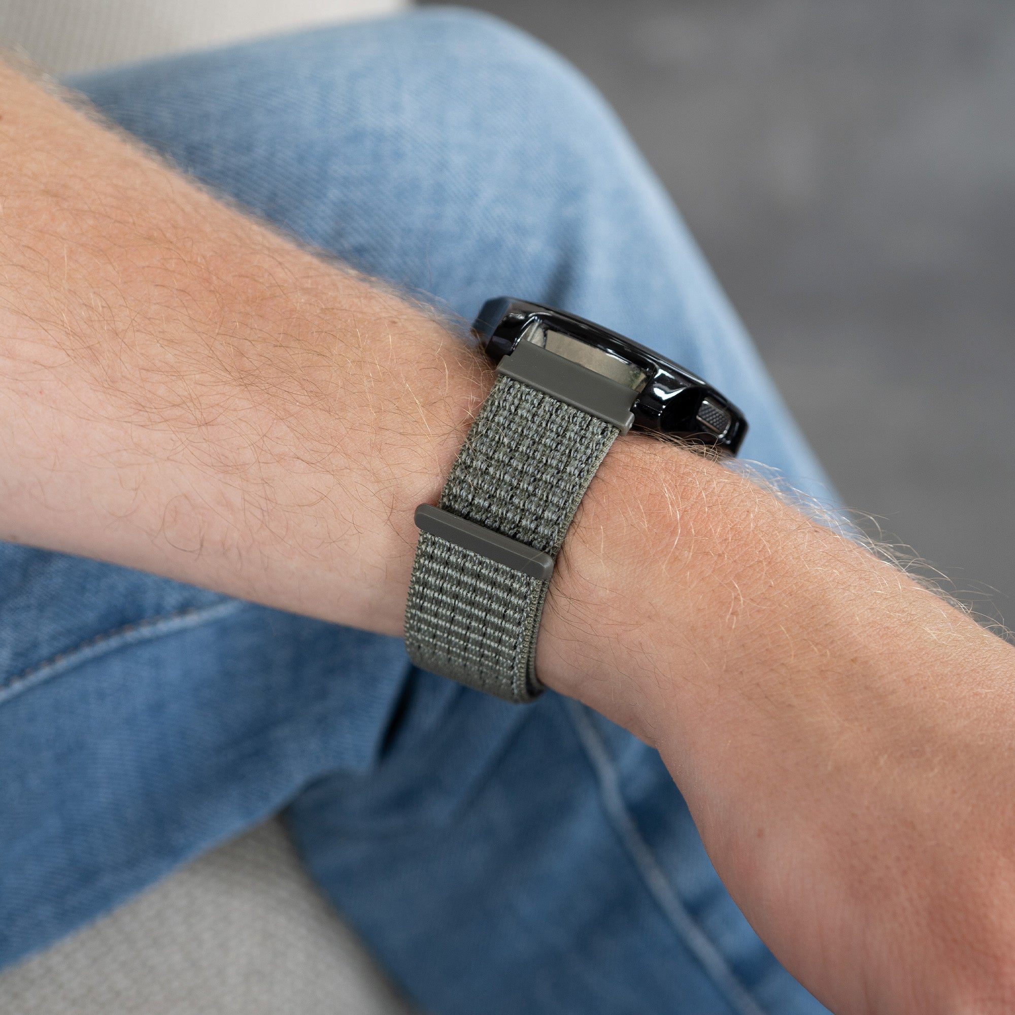 Amazfit Bip 6 nylon bandje (grijs-groen)