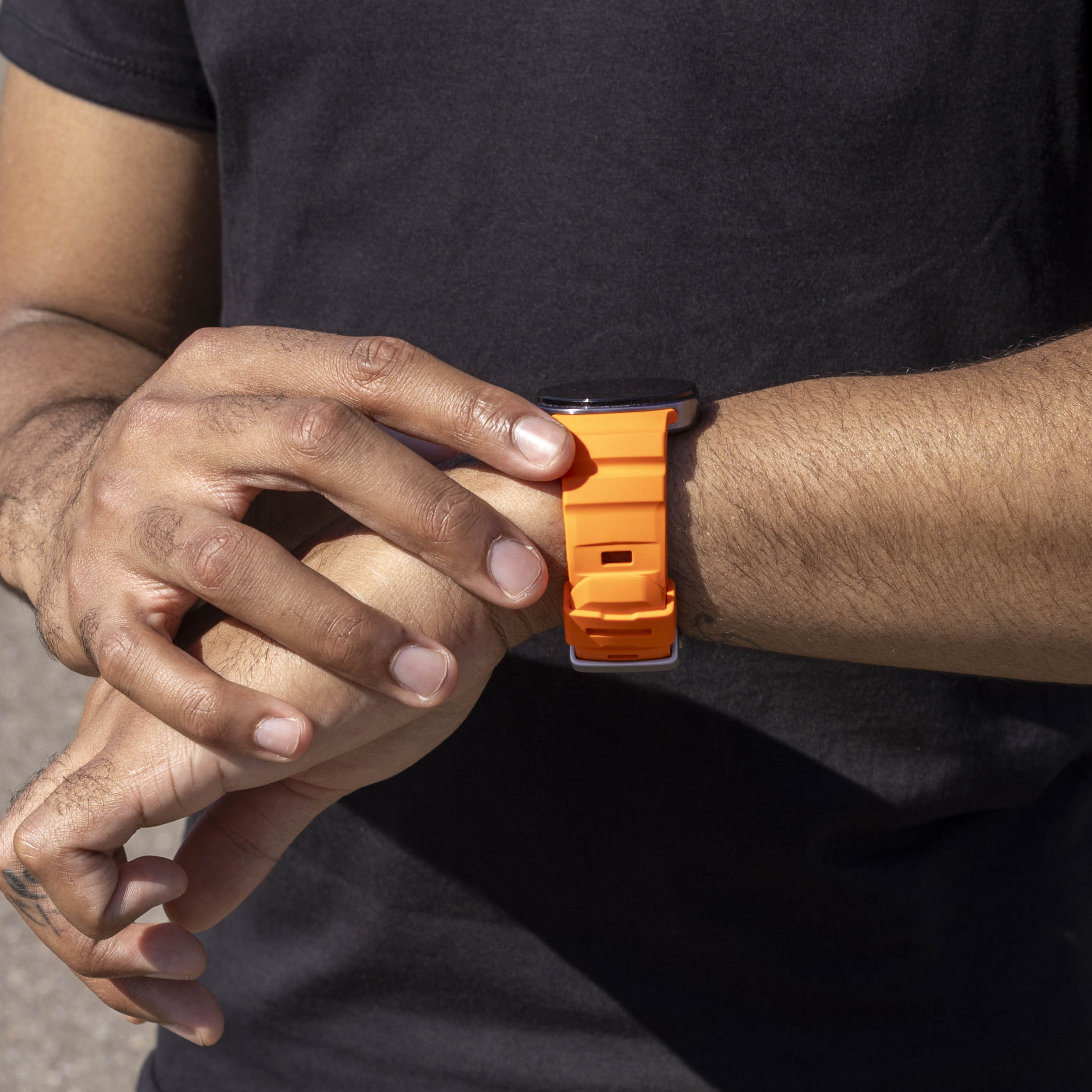 Samsung Galaxy Watch 9 - 40mm extreme silicone band (oranje)