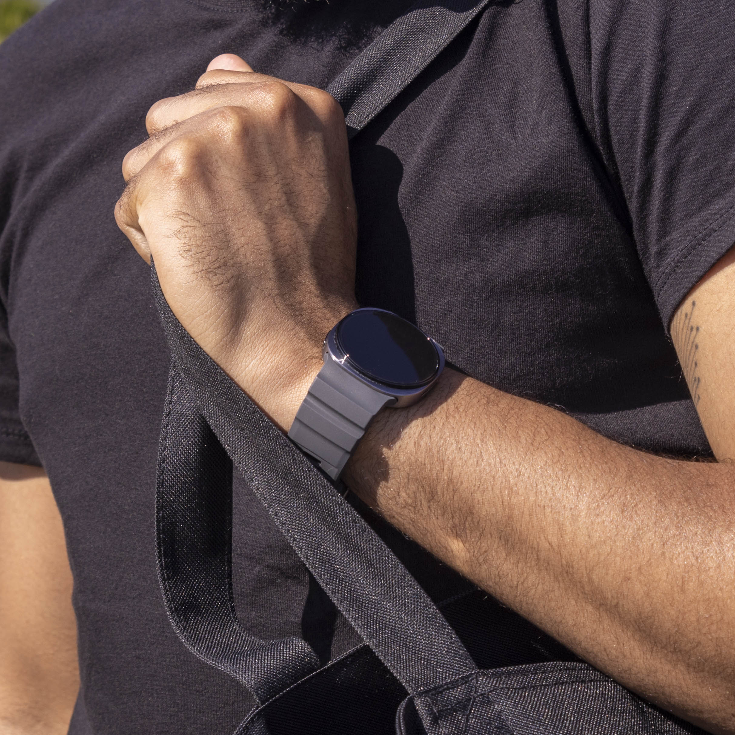 Samsung Galaxy Watch 9 - 40mm extreme silicone band (zwart)