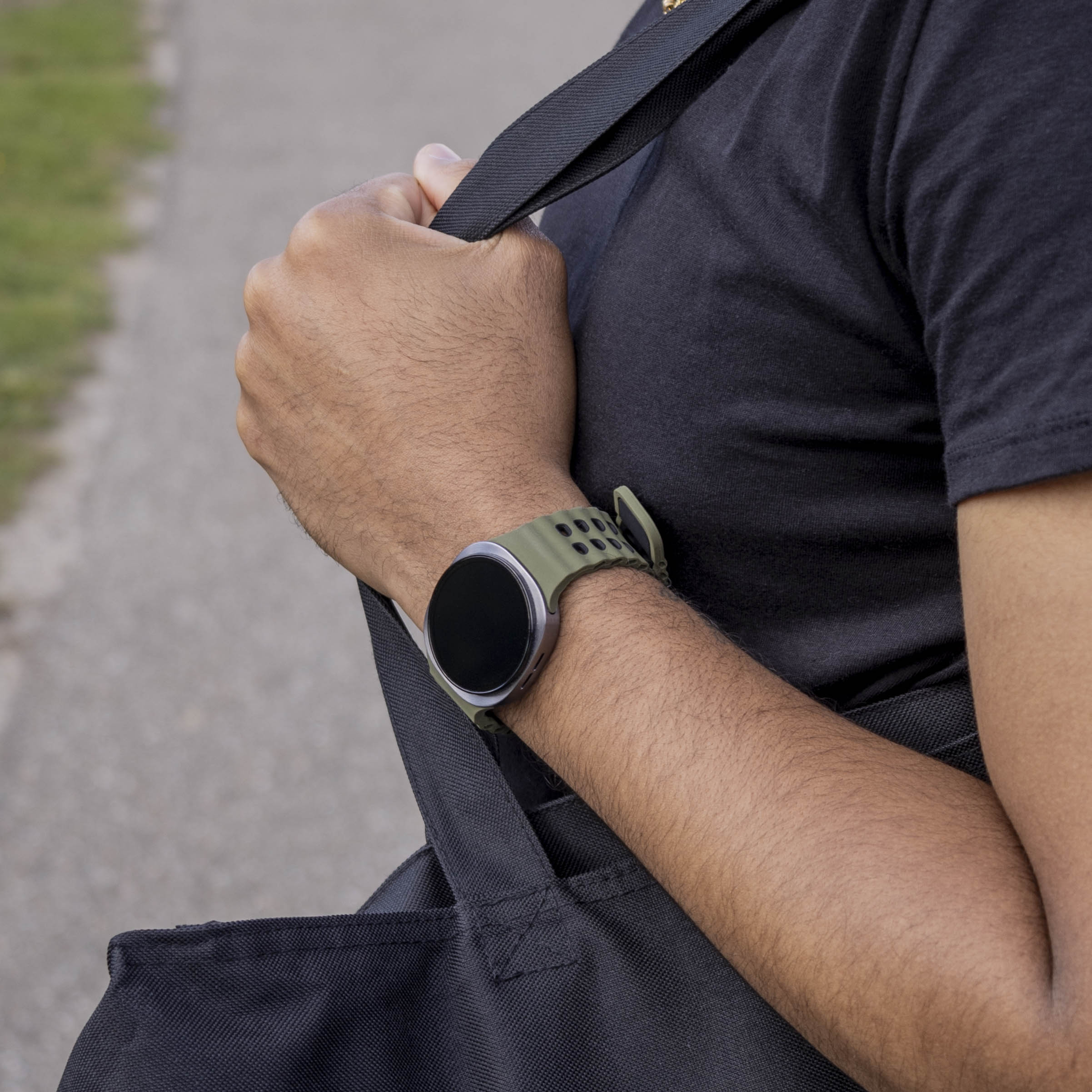 Samsung Galaxy Watch 9 - 40mm Ocean bandje (olijfgroen/zwart)