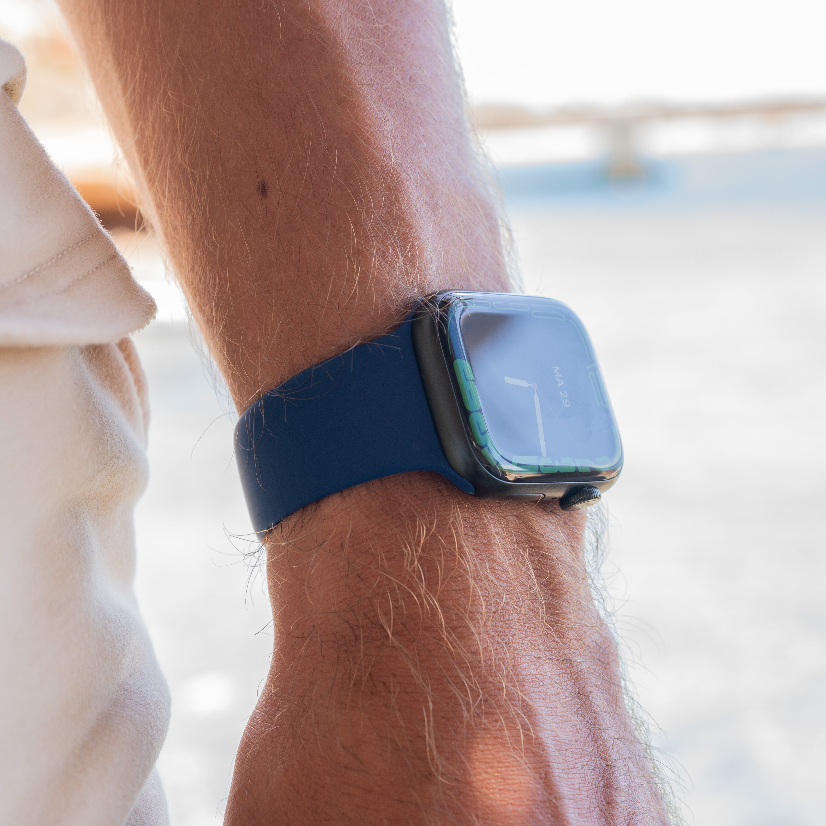 Apple Watch Ultra silicone bandje (donkerblauw)