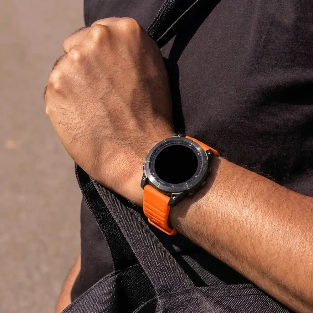 Garmin Fenix 7 outdoor siliconen band (oranje)