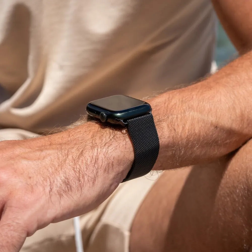 Apple Watch Milanese band (zwart)