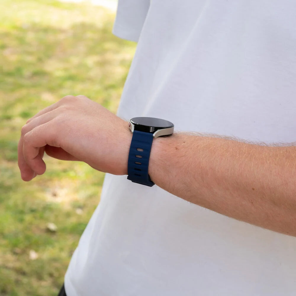 Huawei Watch 5 - 46mm outdoor siliconen bandje (donkerblauw)