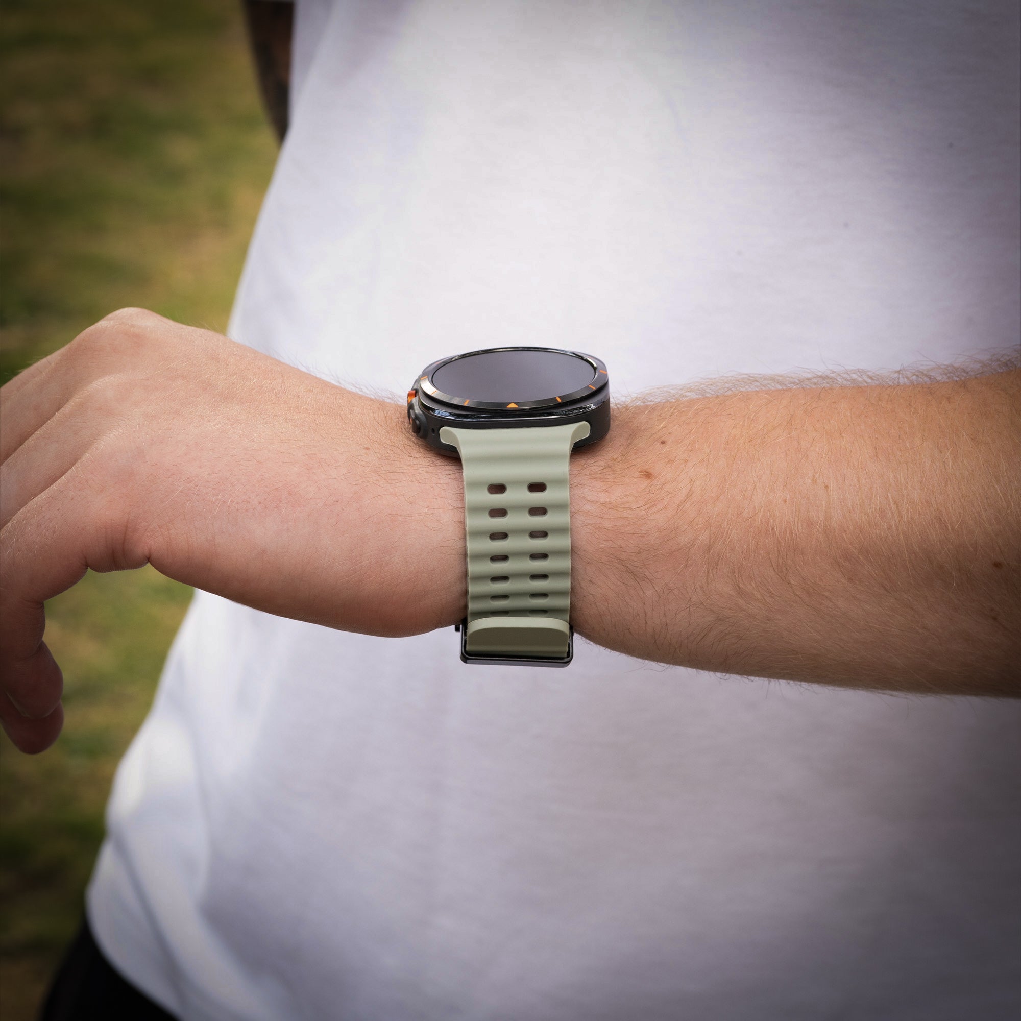 Samsung Galaxy Watch Ultra Ocean bandje (grijsgroen)