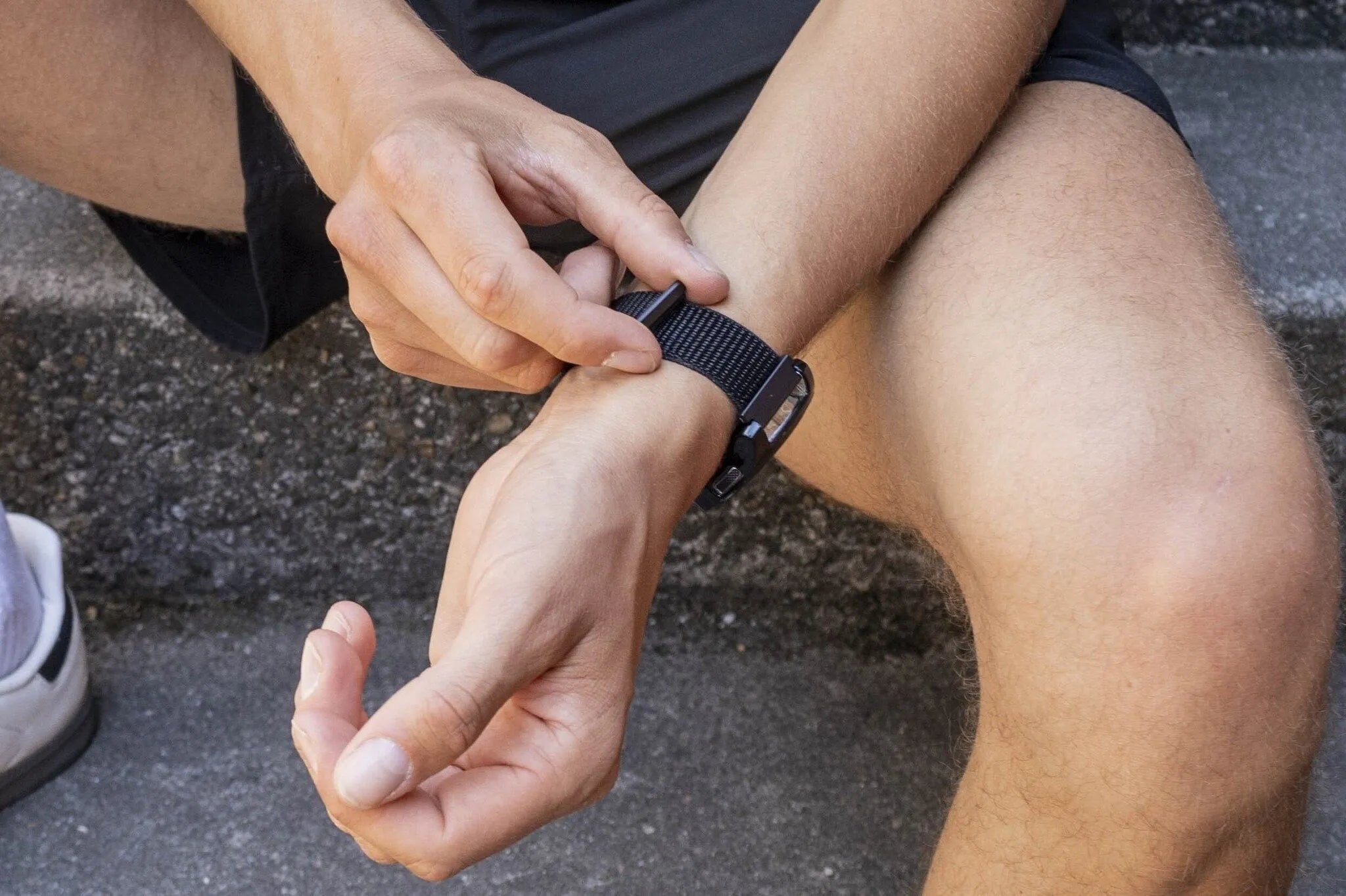 BALR Polar Grit X nylon band (zwart)