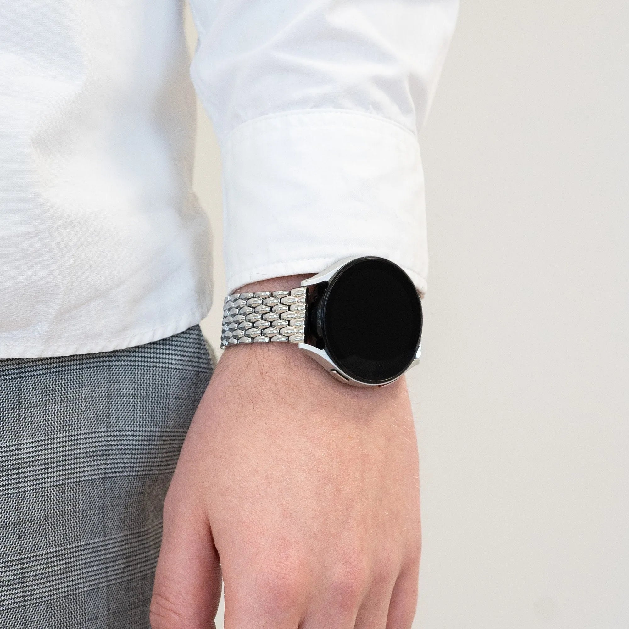 Bandz Coros Apex 2 stalen band 'Dragon' (zilver)
