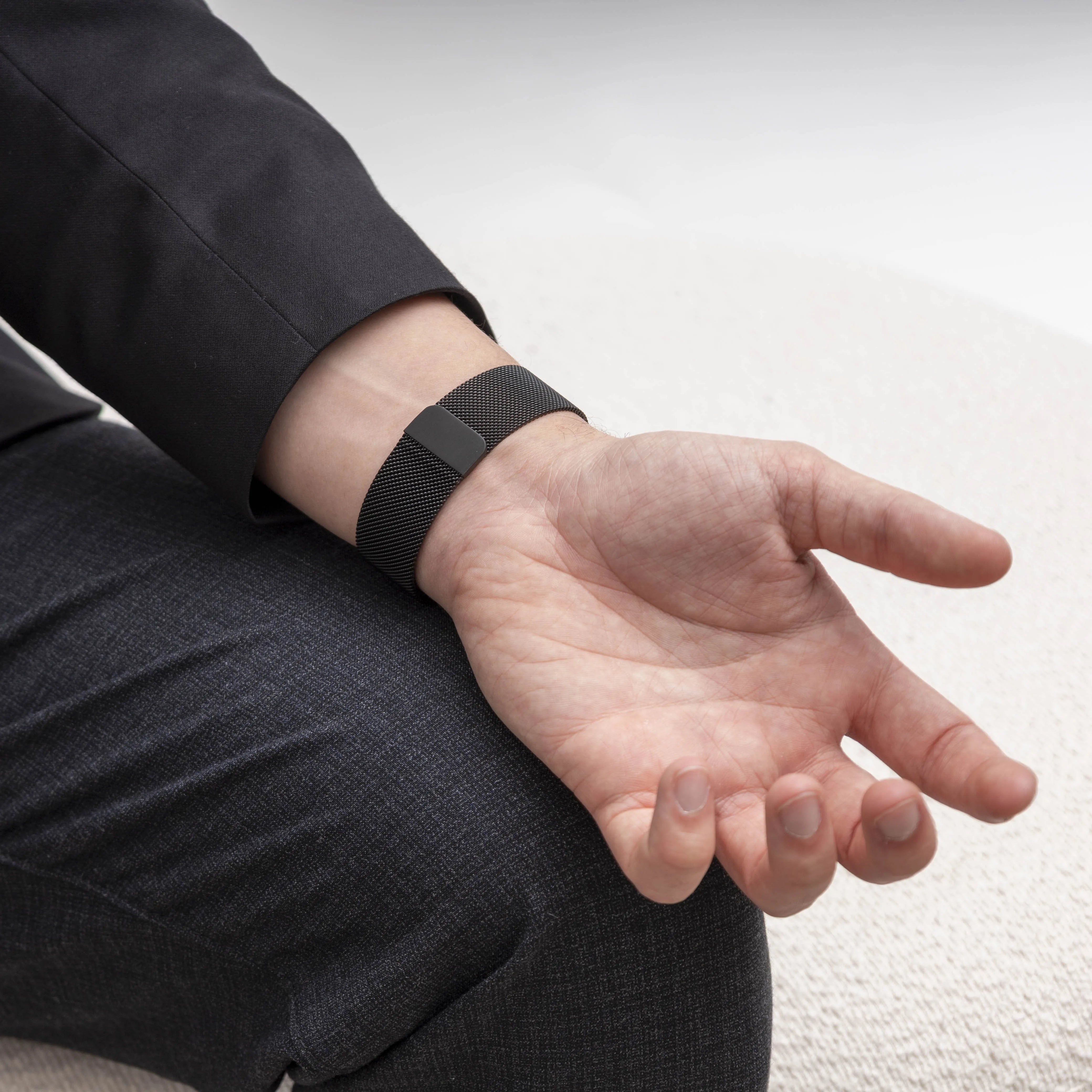 Fitbit Inspire 3 Milanese band (zwart)