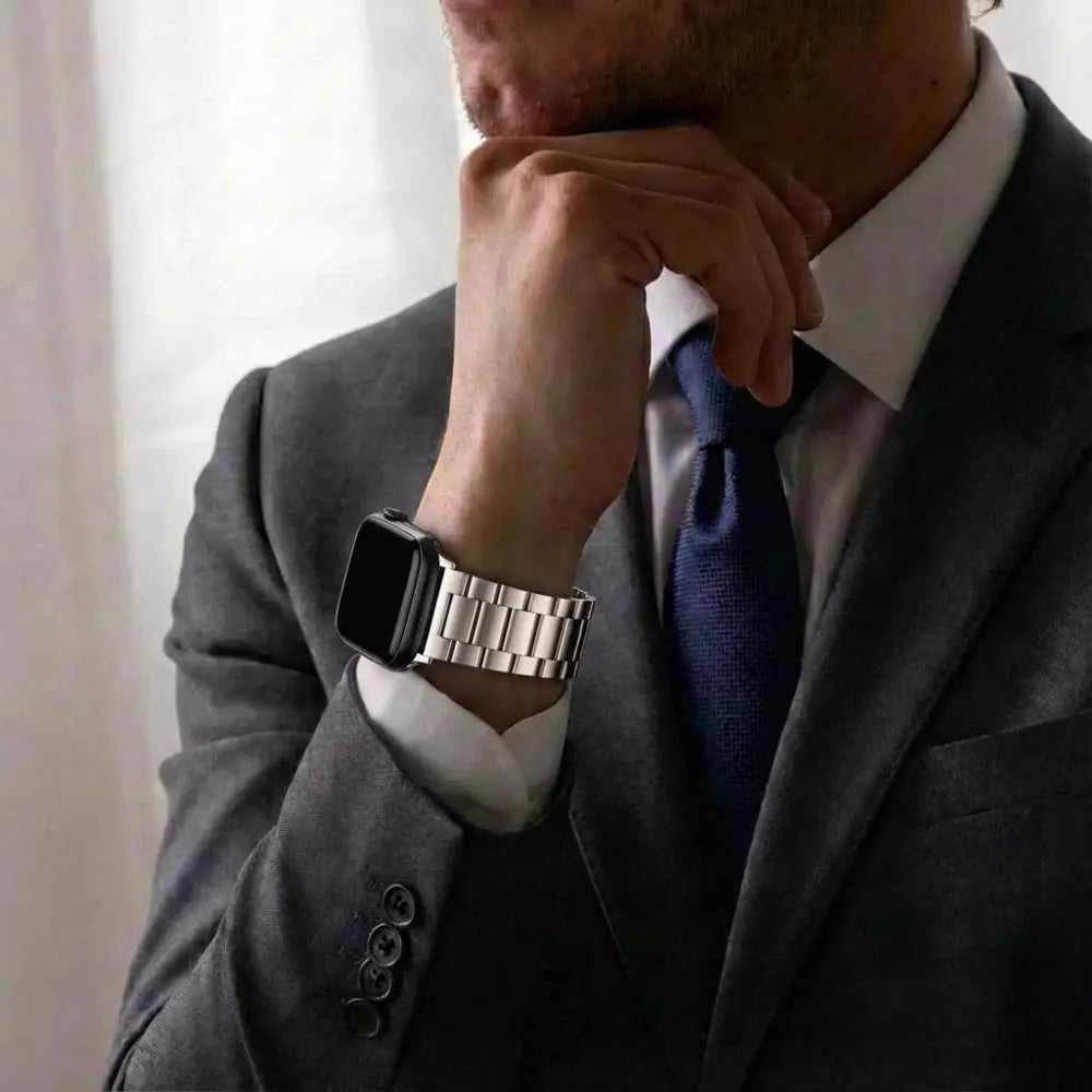 Bandz Apple Watch stalen band 'Classic' (sterrenlicht)