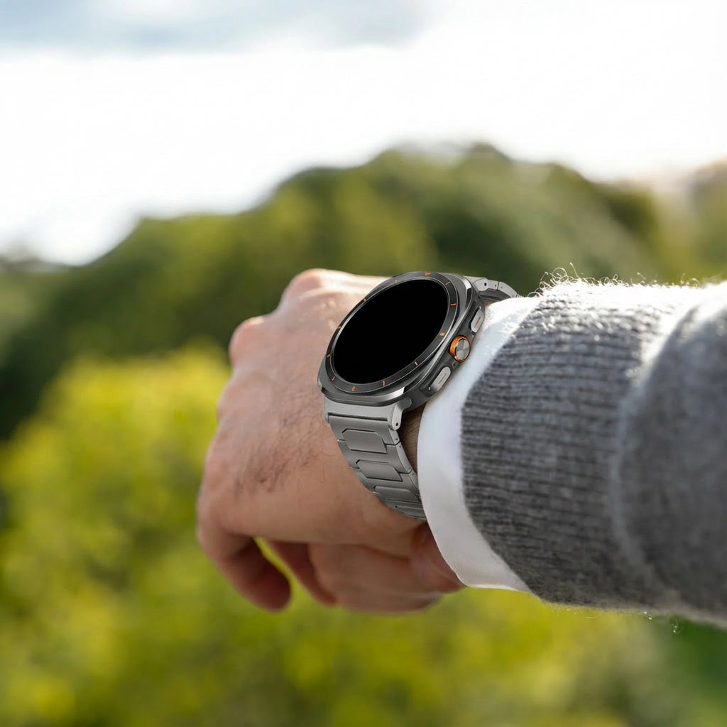 Bandz Samsung Galaxy Watch Ultra 2 Titanium Strap 'Deluxe' (Titanium)