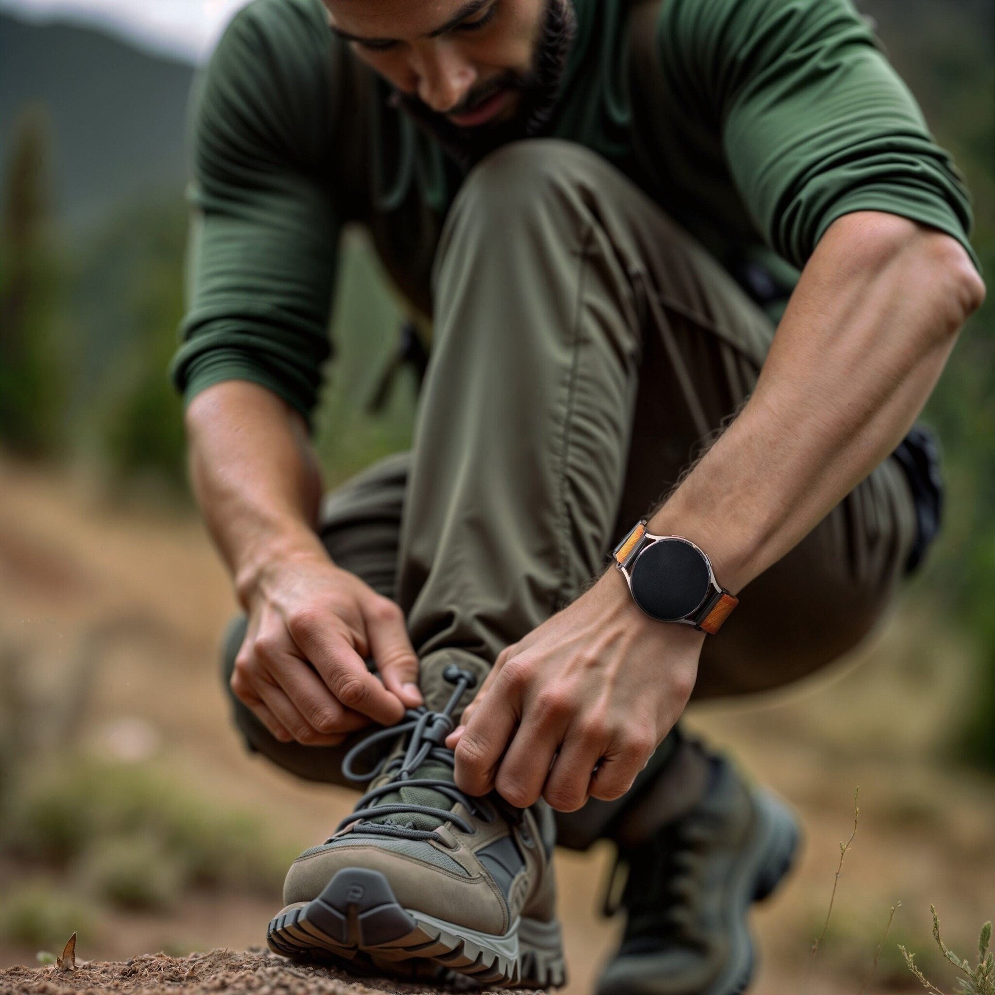 Amazfit Balance 2 outdoor nylon bandje (oranje)