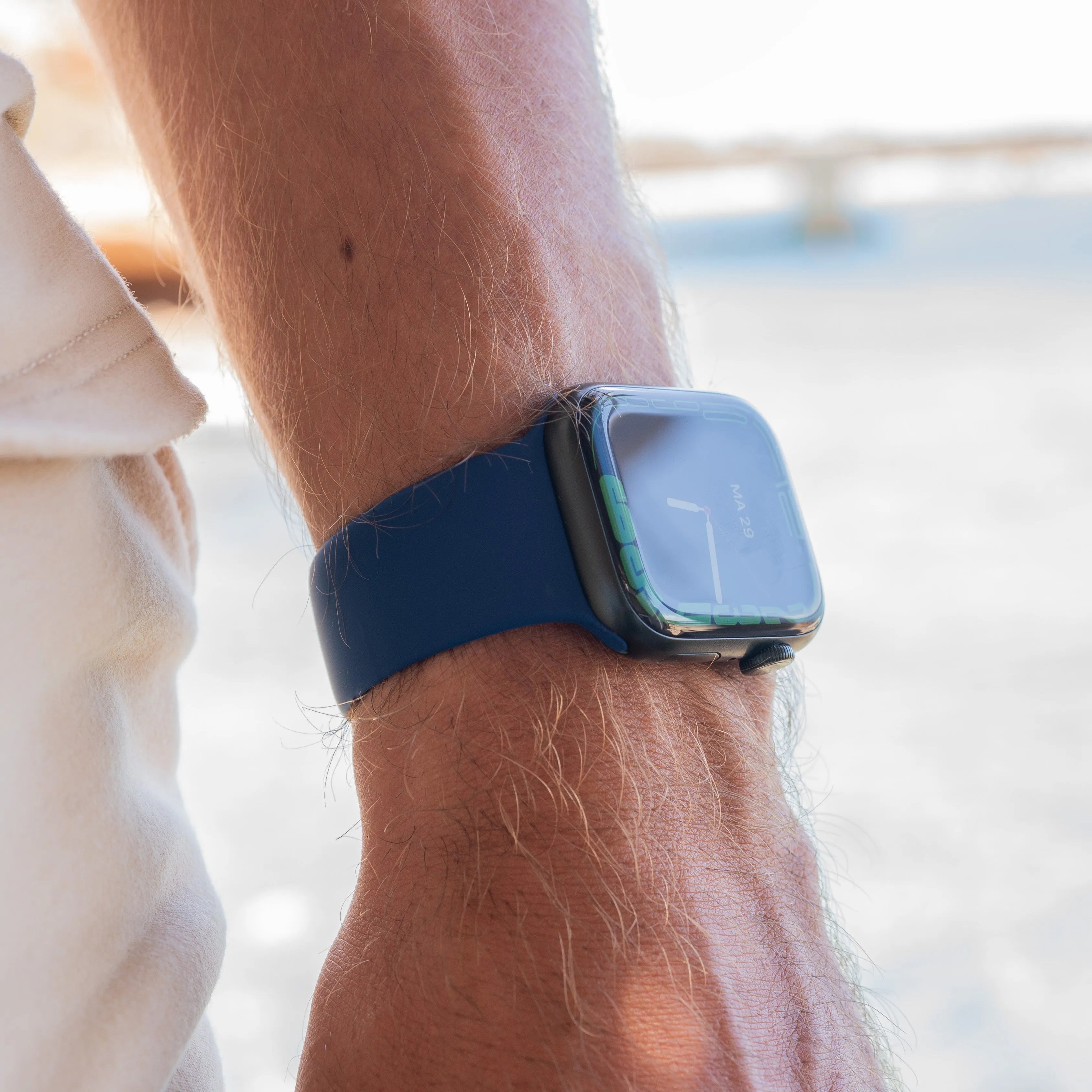 Apple Watch sport bandje (blauw)