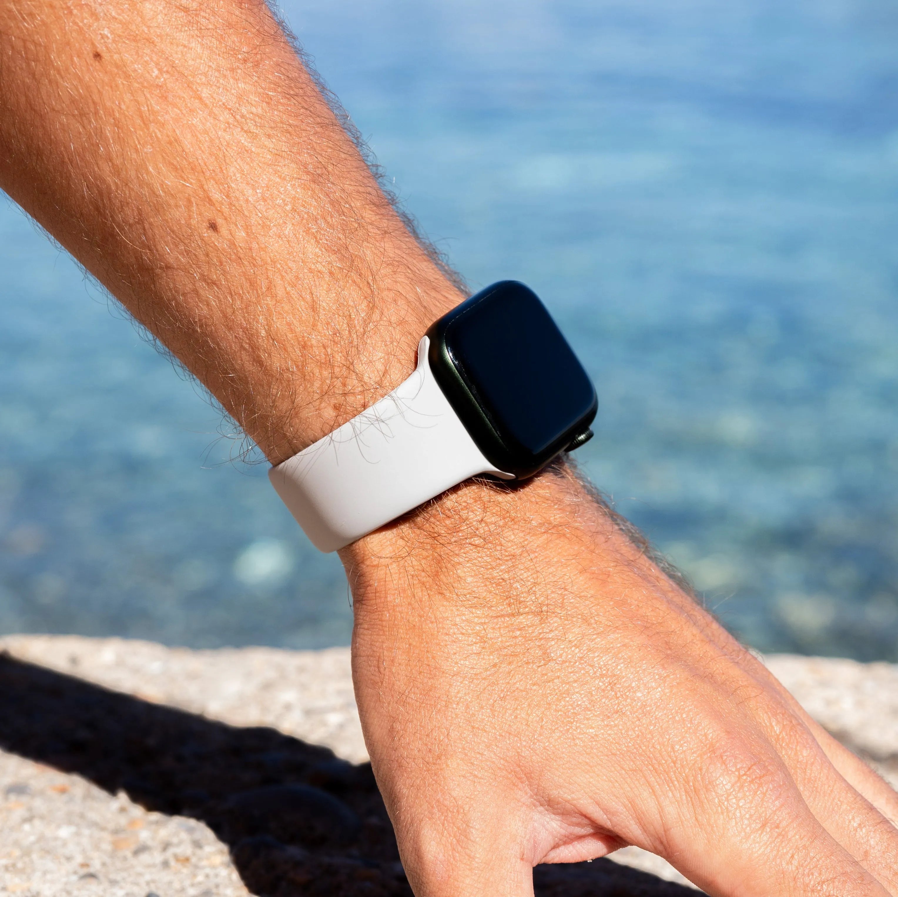 Apple Watch sport bandje (wit)