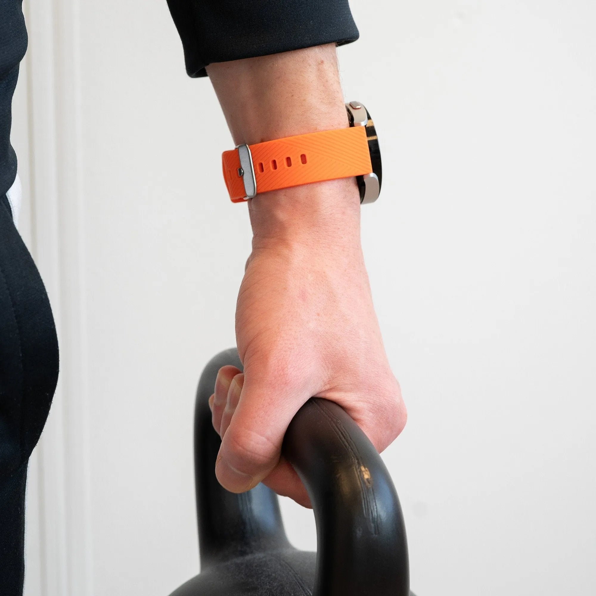 Bandz Oppo Watch S siliconen band 'Deluxe' (oranje)