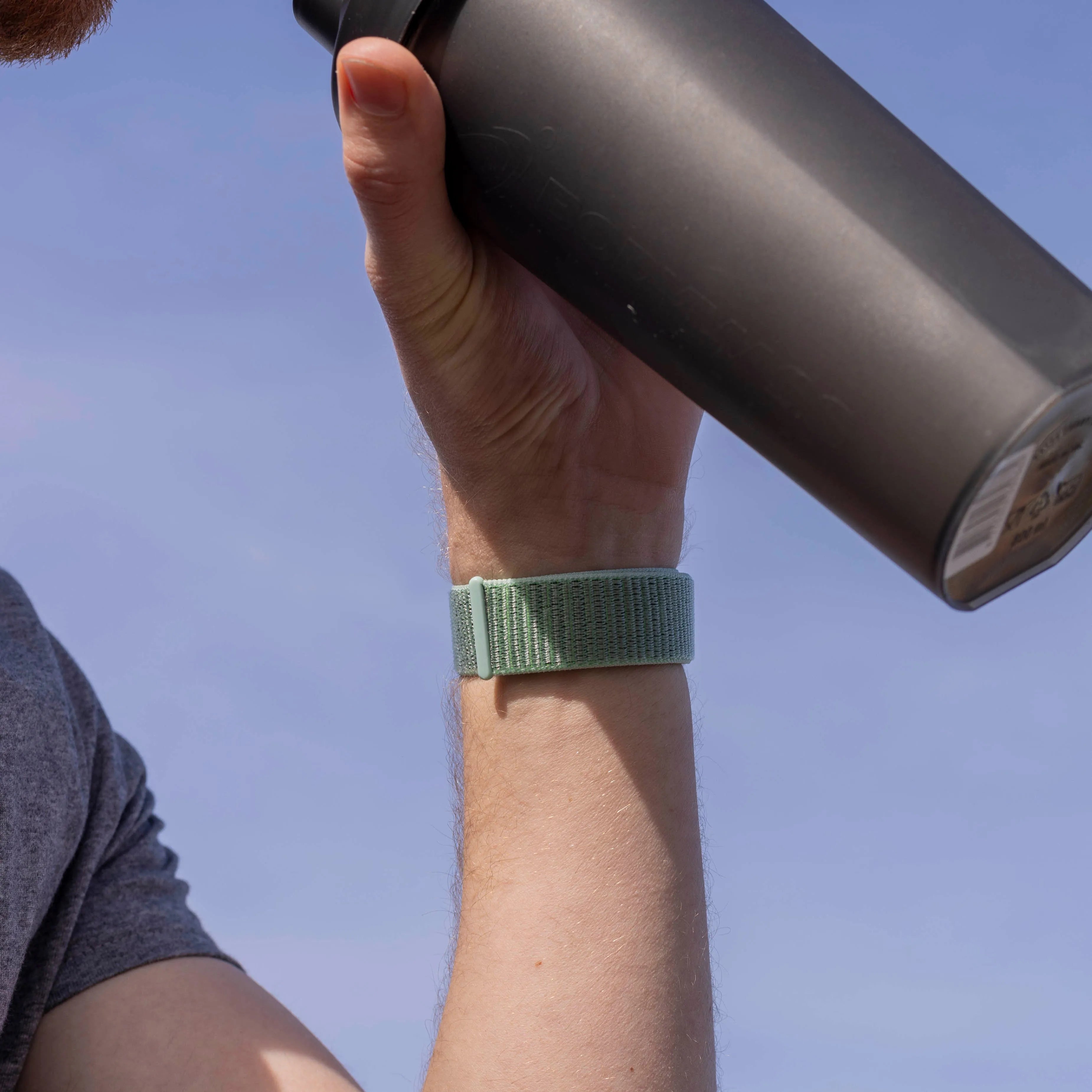 Fitbit Sense nylon bandje (mint groen)