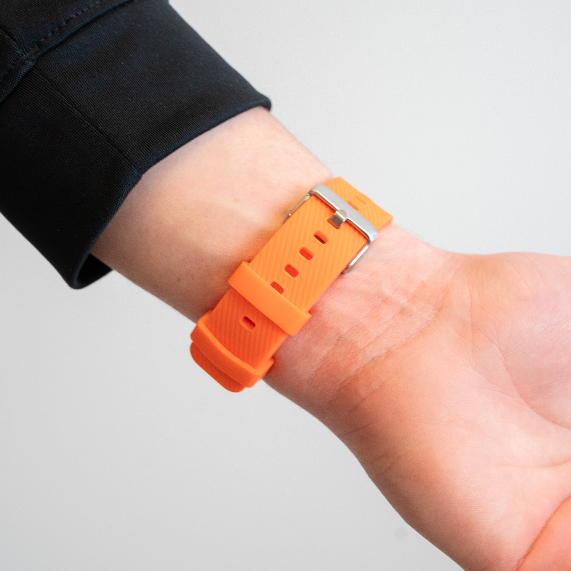 Bandz Huawei Watch GT 6 - 46mm siliconen band 'Deluxe' (oranje)