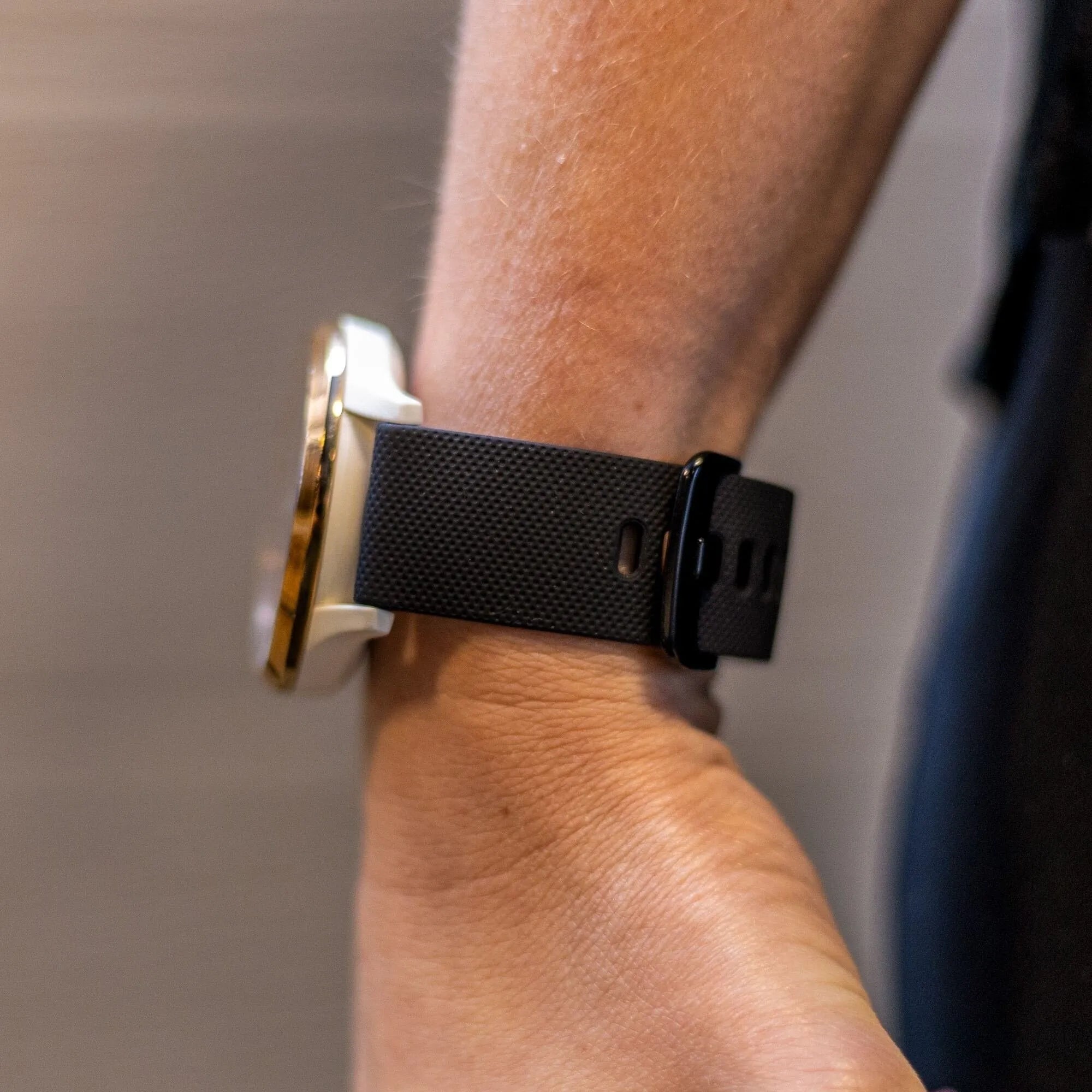Polar Pacer luxe siliconen bandje (zwart)