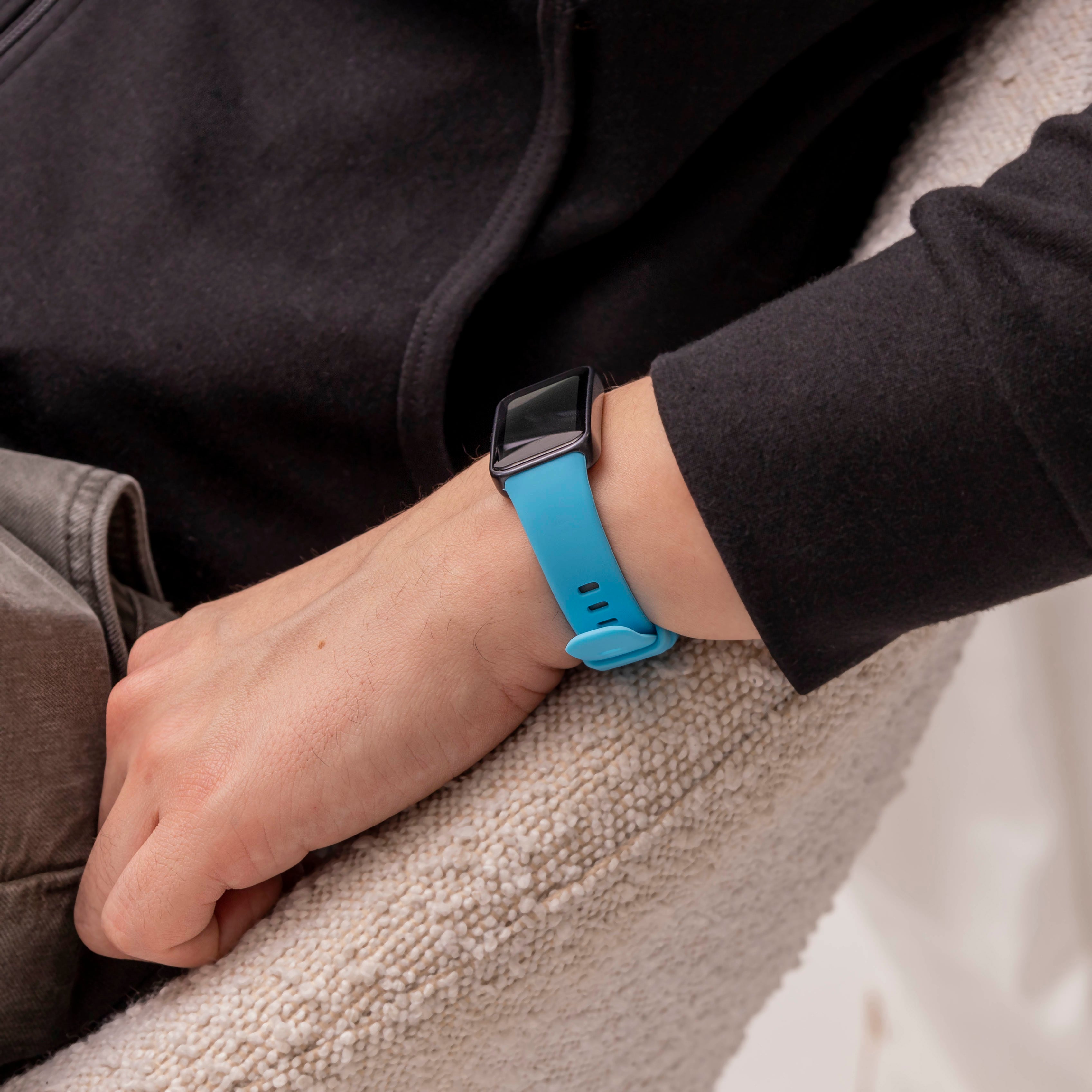 Huawei Band 10 classic siliconen bandje (lichtblauw)
