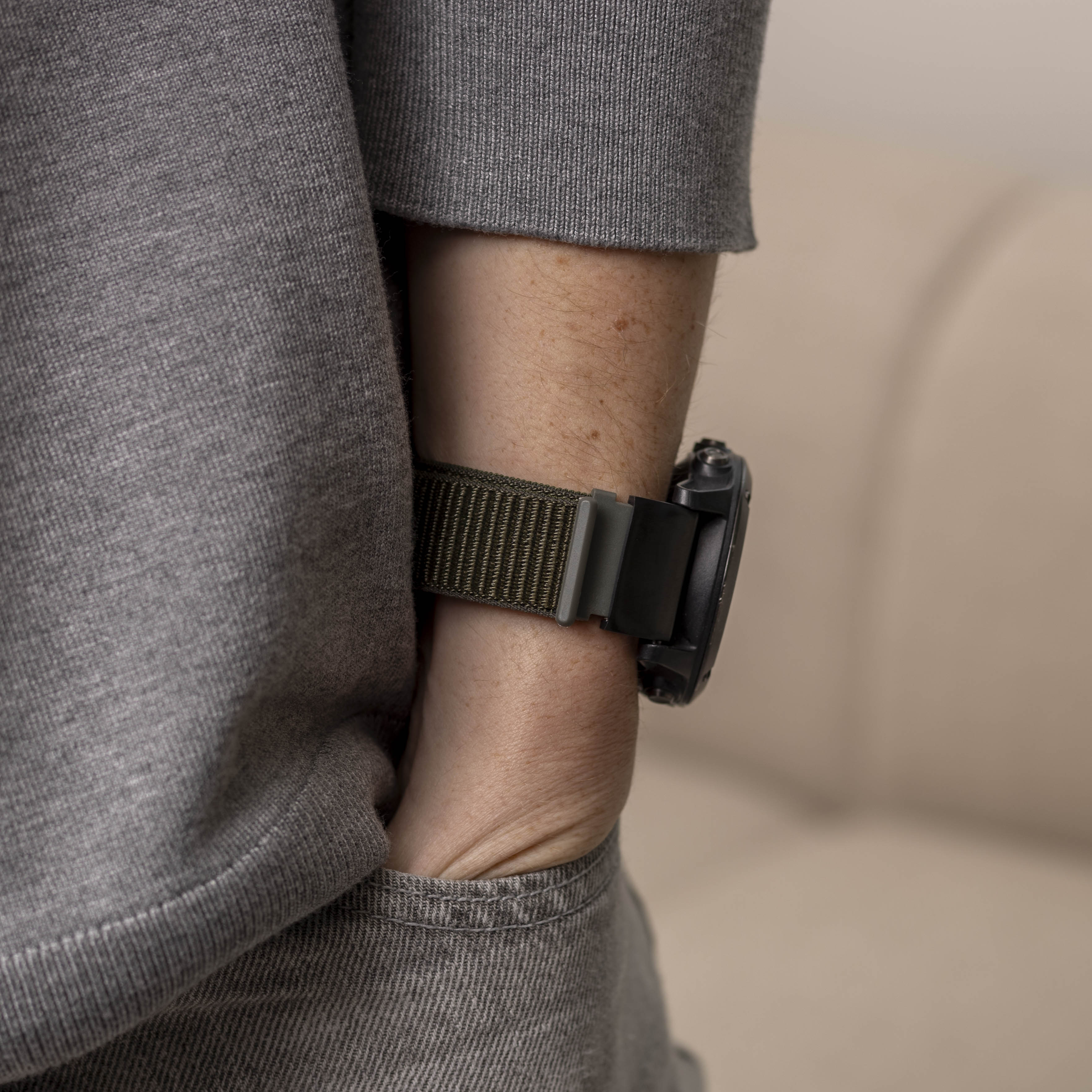 Garmin Instinct 3 - 50mm nylon band (legergroen)