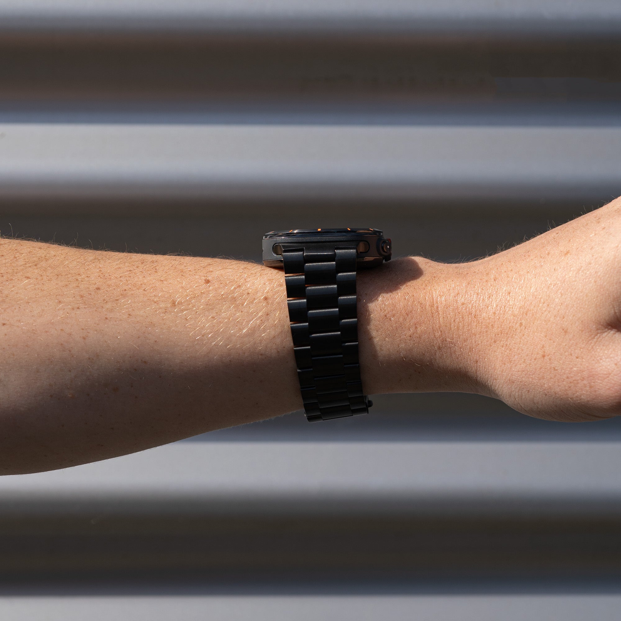 Samsung Galaxy Watch Ultra stalen band (zwart)