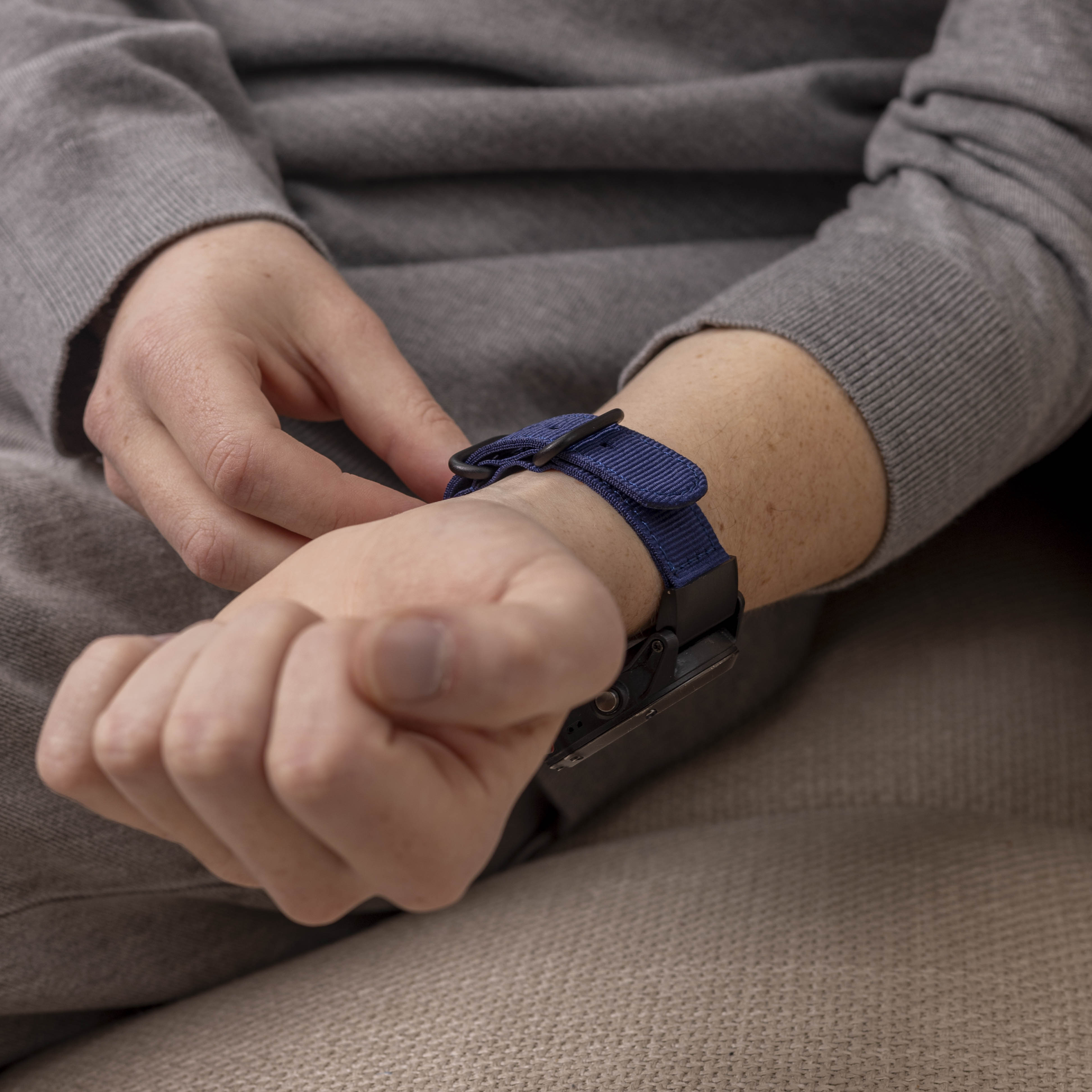 Garmin Instinct 3 - 50mm nylon gesp band (blauw)