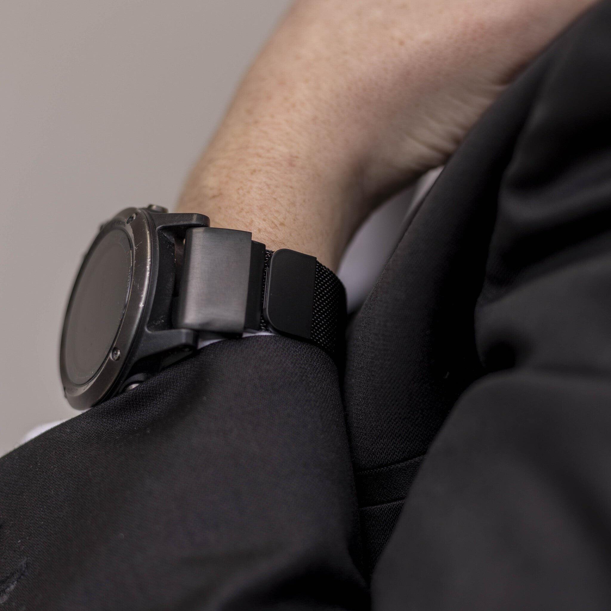 Garmin Approach S62 Milanese band (zwart)