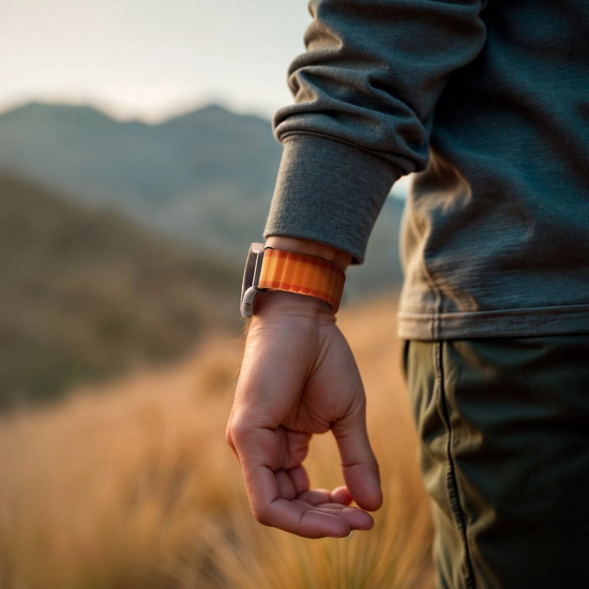 Polar Ignite 2 outdoor nylon bandje (oranje)
