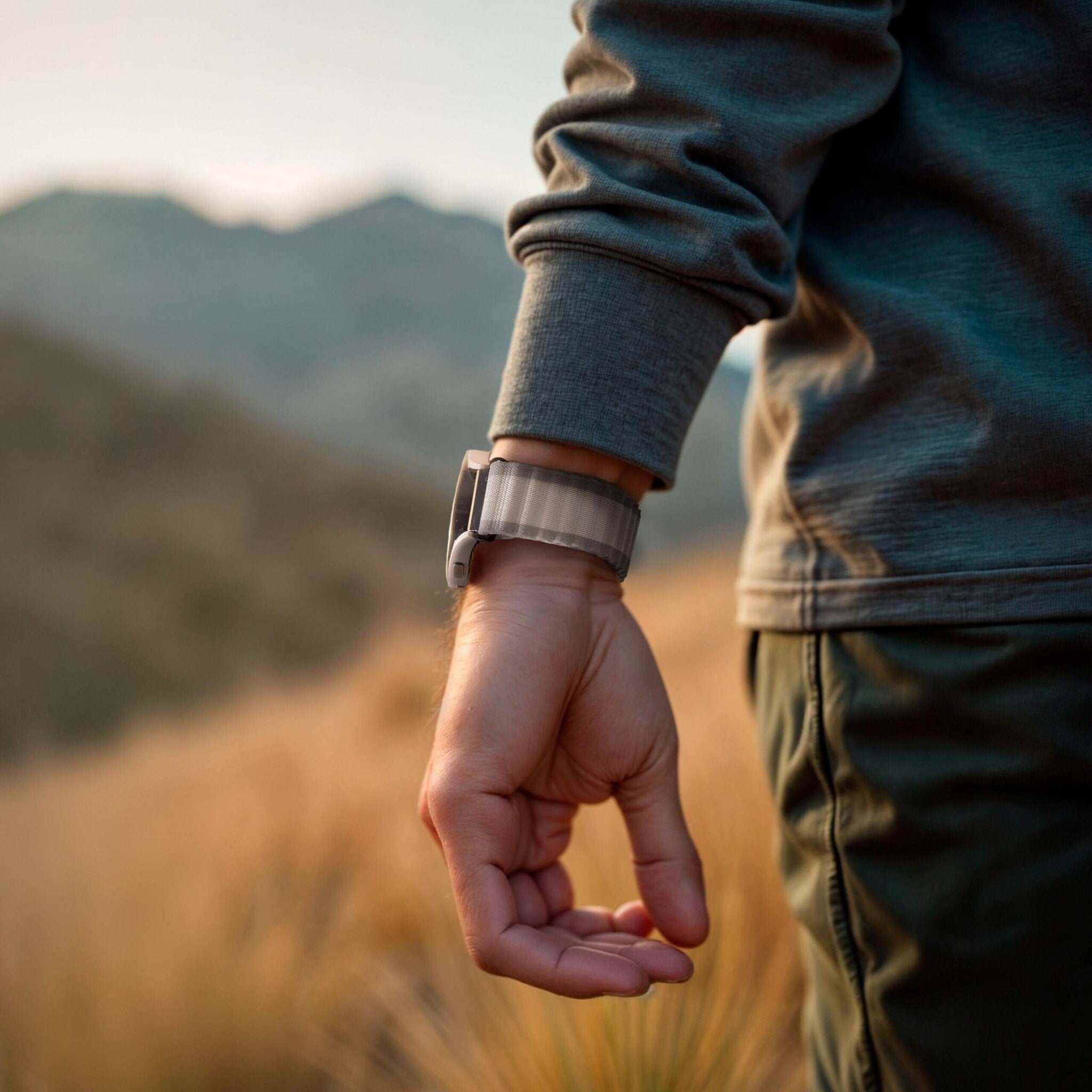 Huawei Watch GT 5 Pro - 46mm outdoor nylon bandje (grijs)