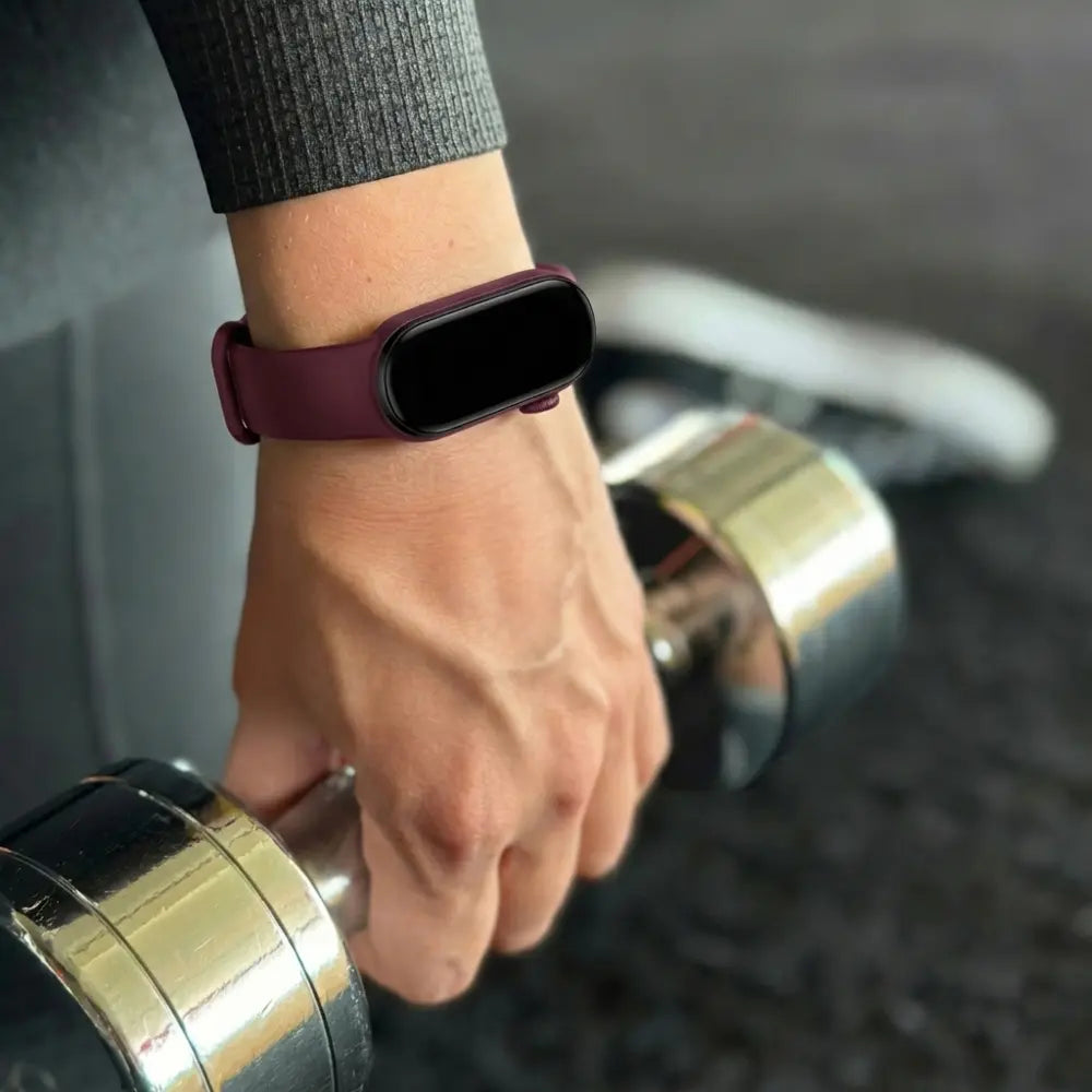 Xiaomi Mi Band 6 siliconen bandje (wijnrood)