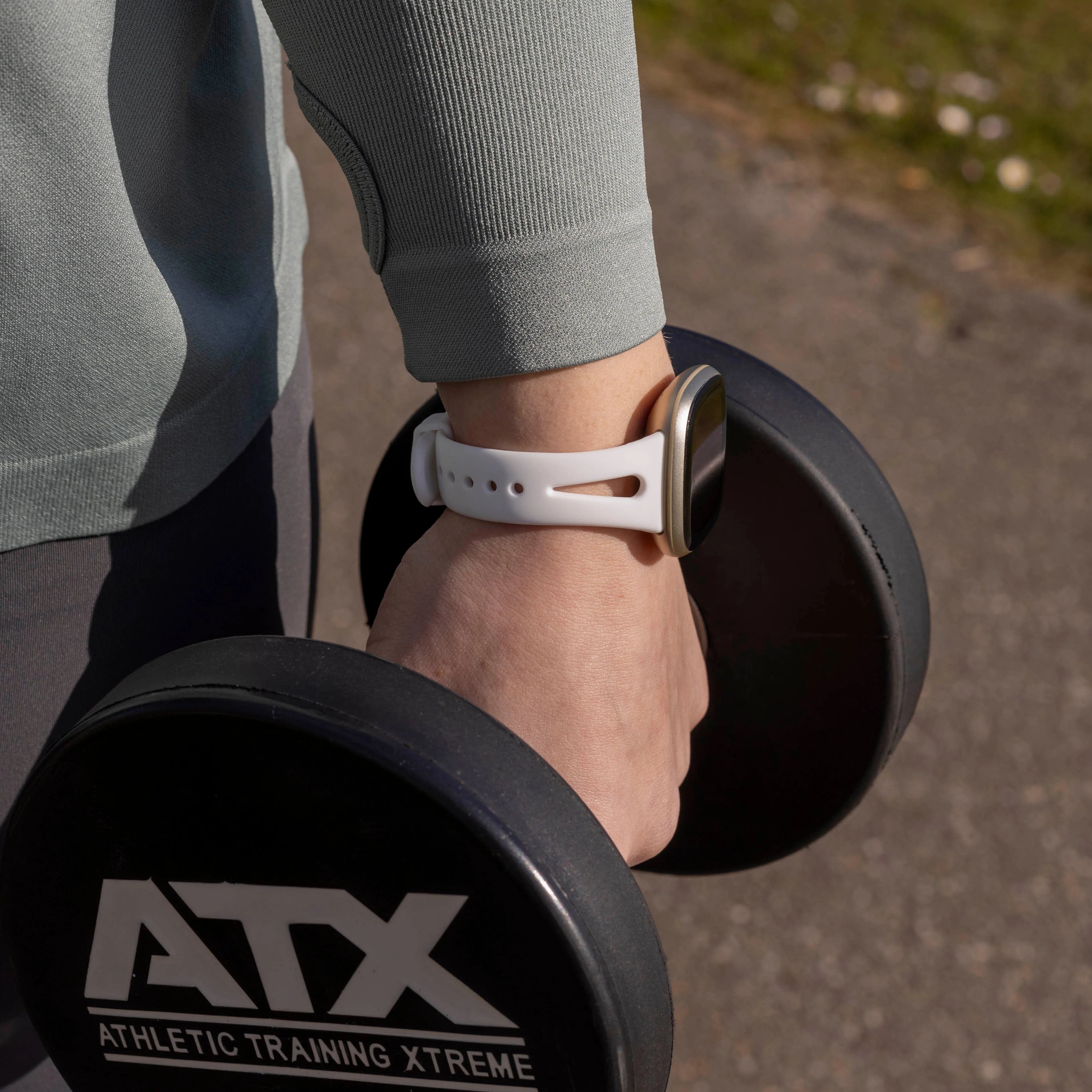 Fitbit Versa 3 luxe siliconen bandje (wit)