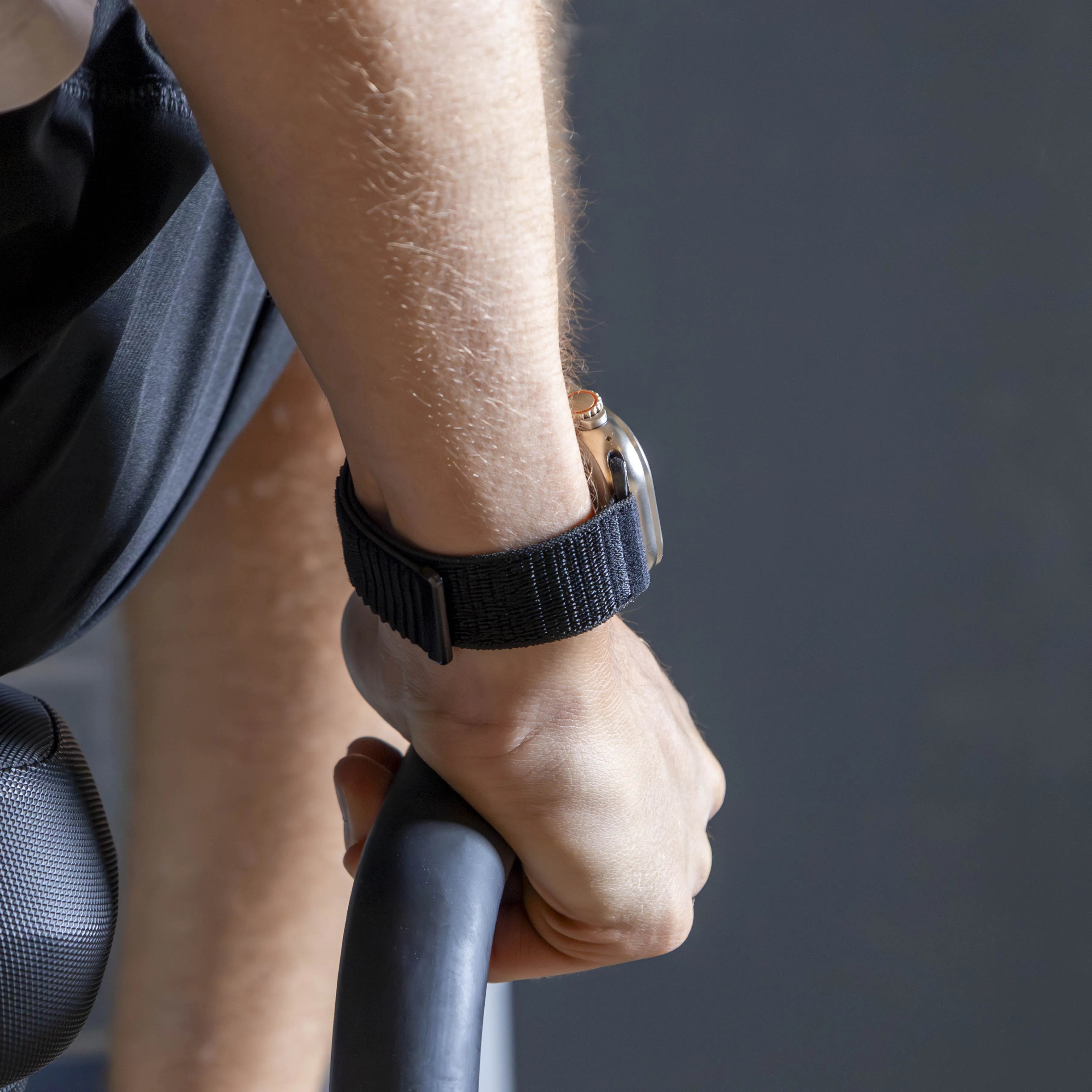 Apple Watch wave nylon band (zwart)